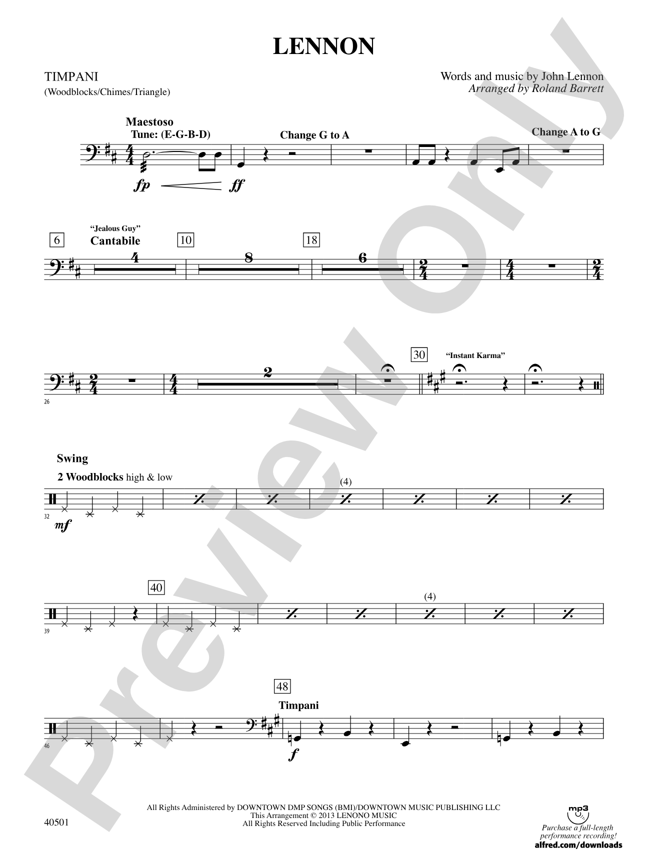 Lennon: Timpani