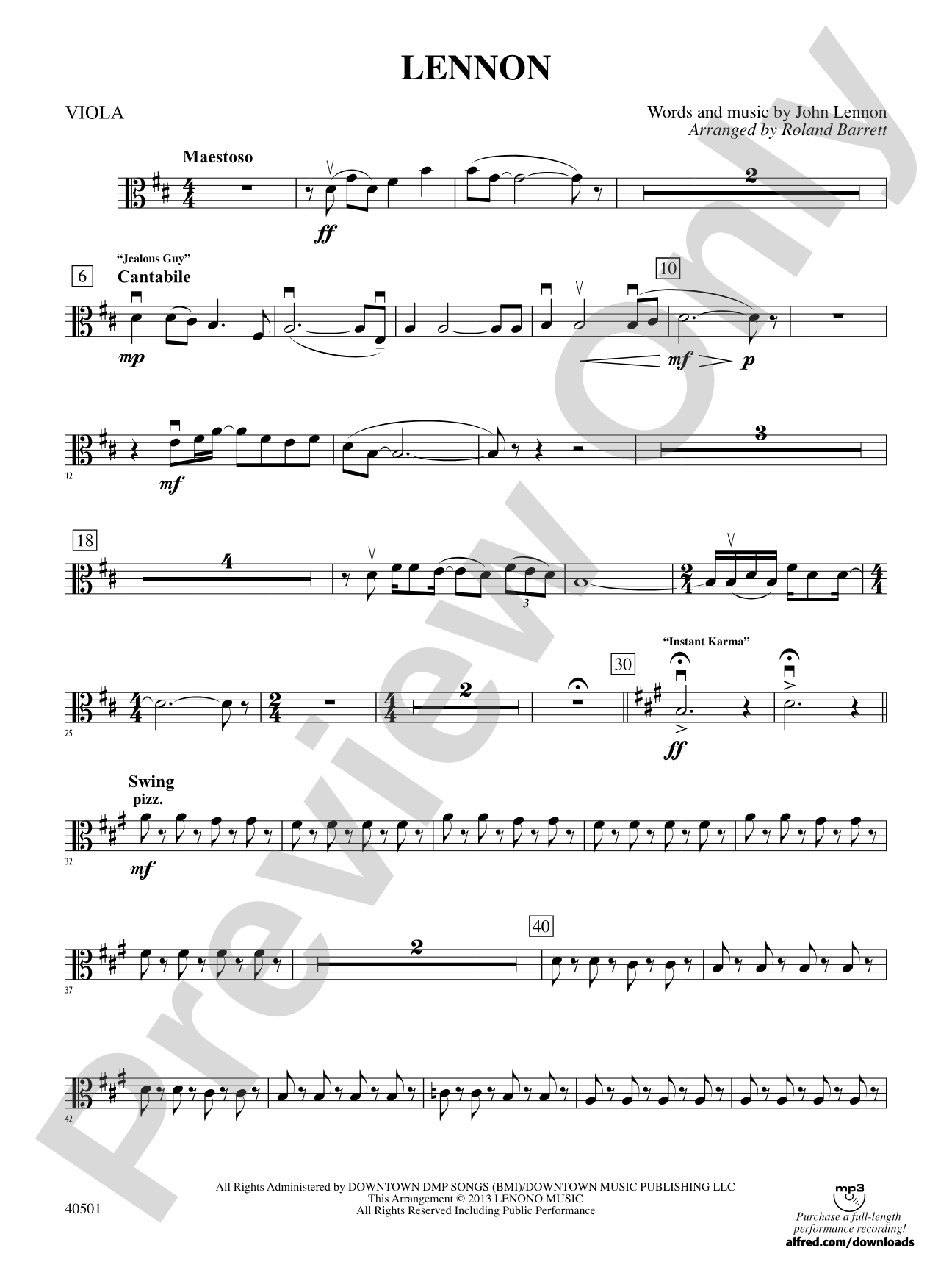 Lennon: Viola