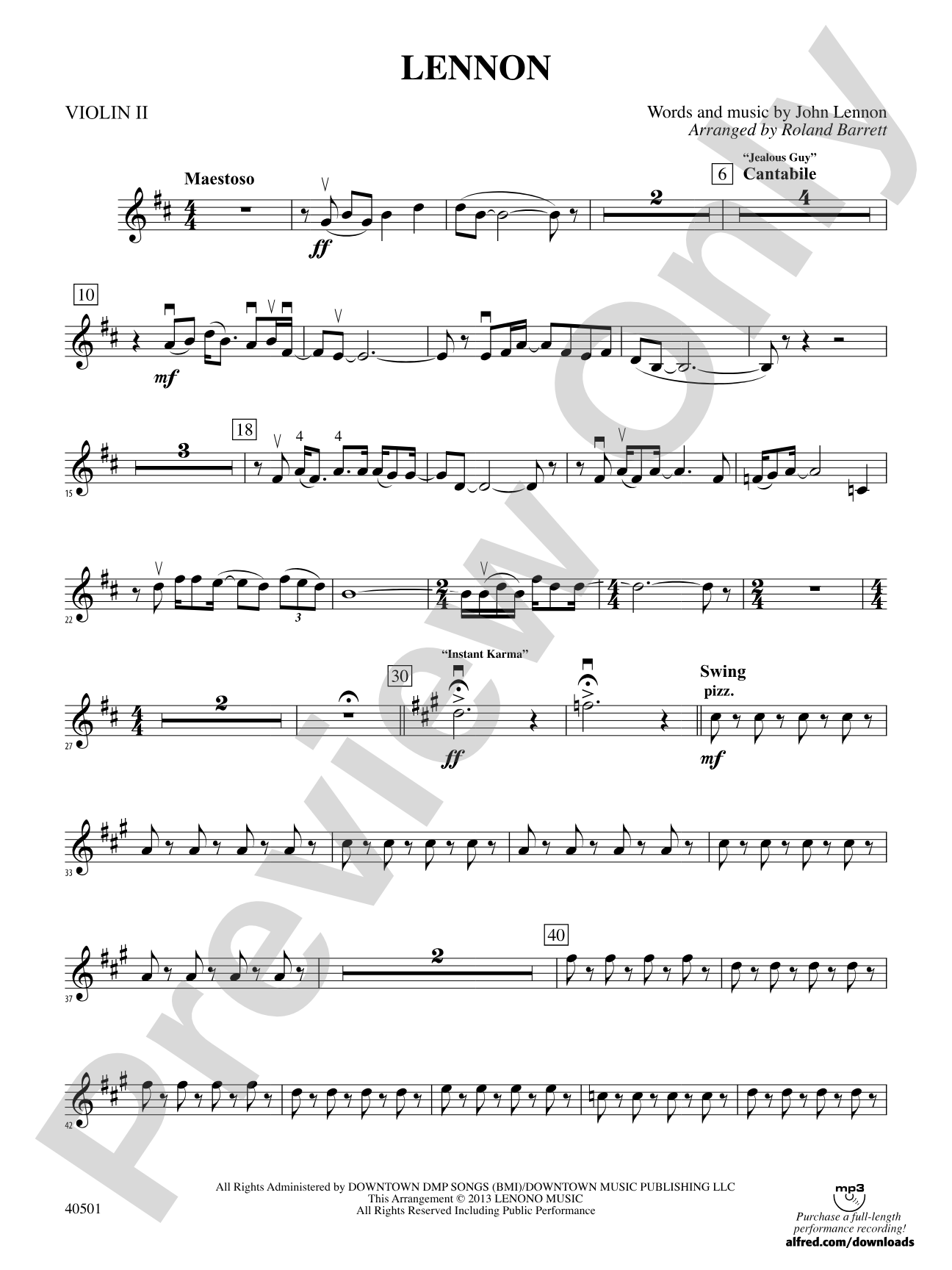 Lennon: 2nd Violin