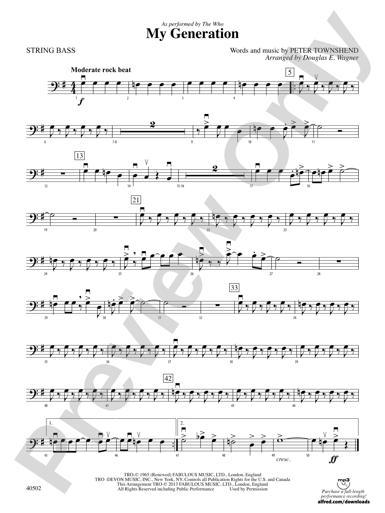 My Generation: String Bass