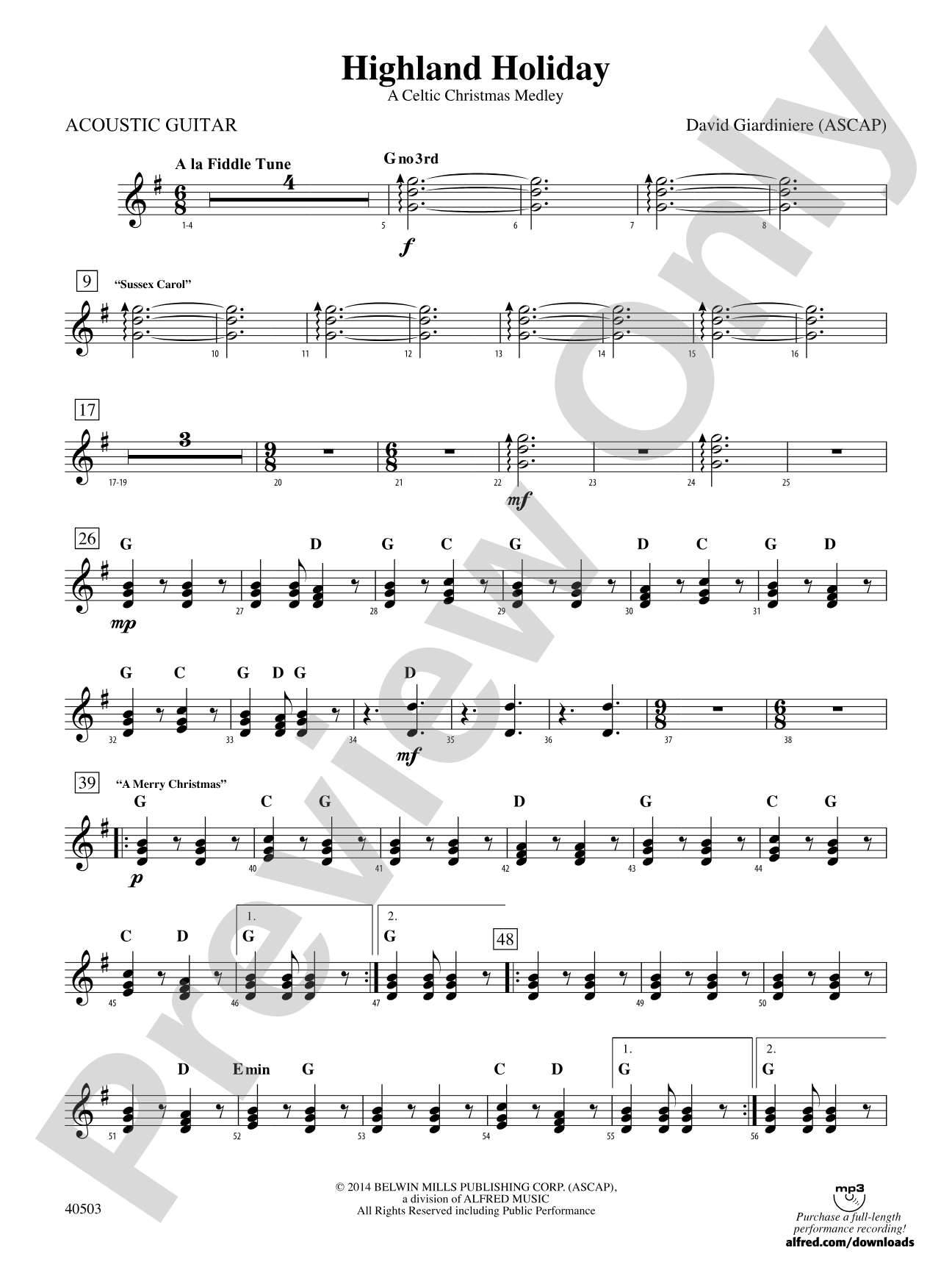 Highland Holiday: Guitar