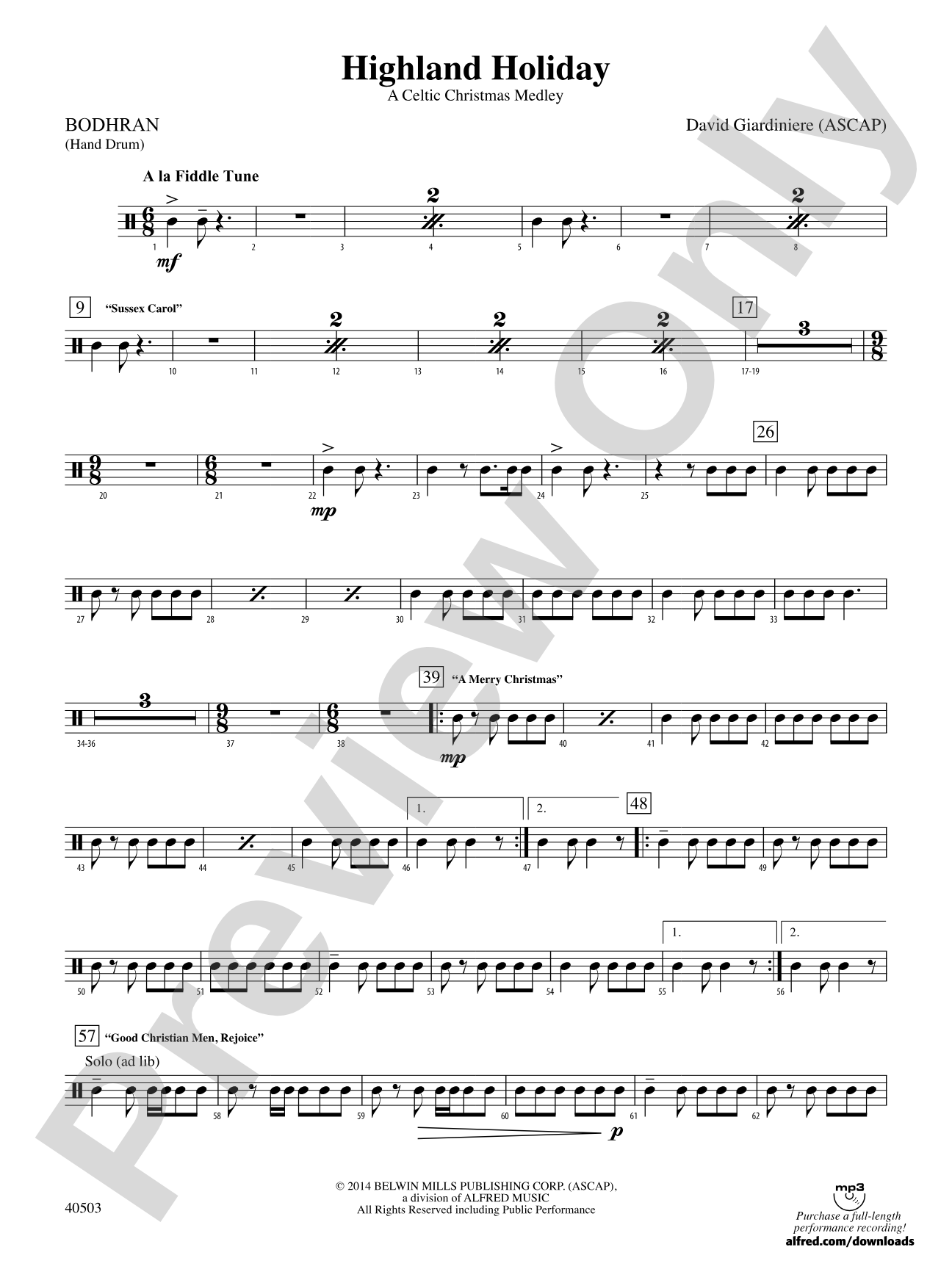 Highland Holiday: Hand Drum