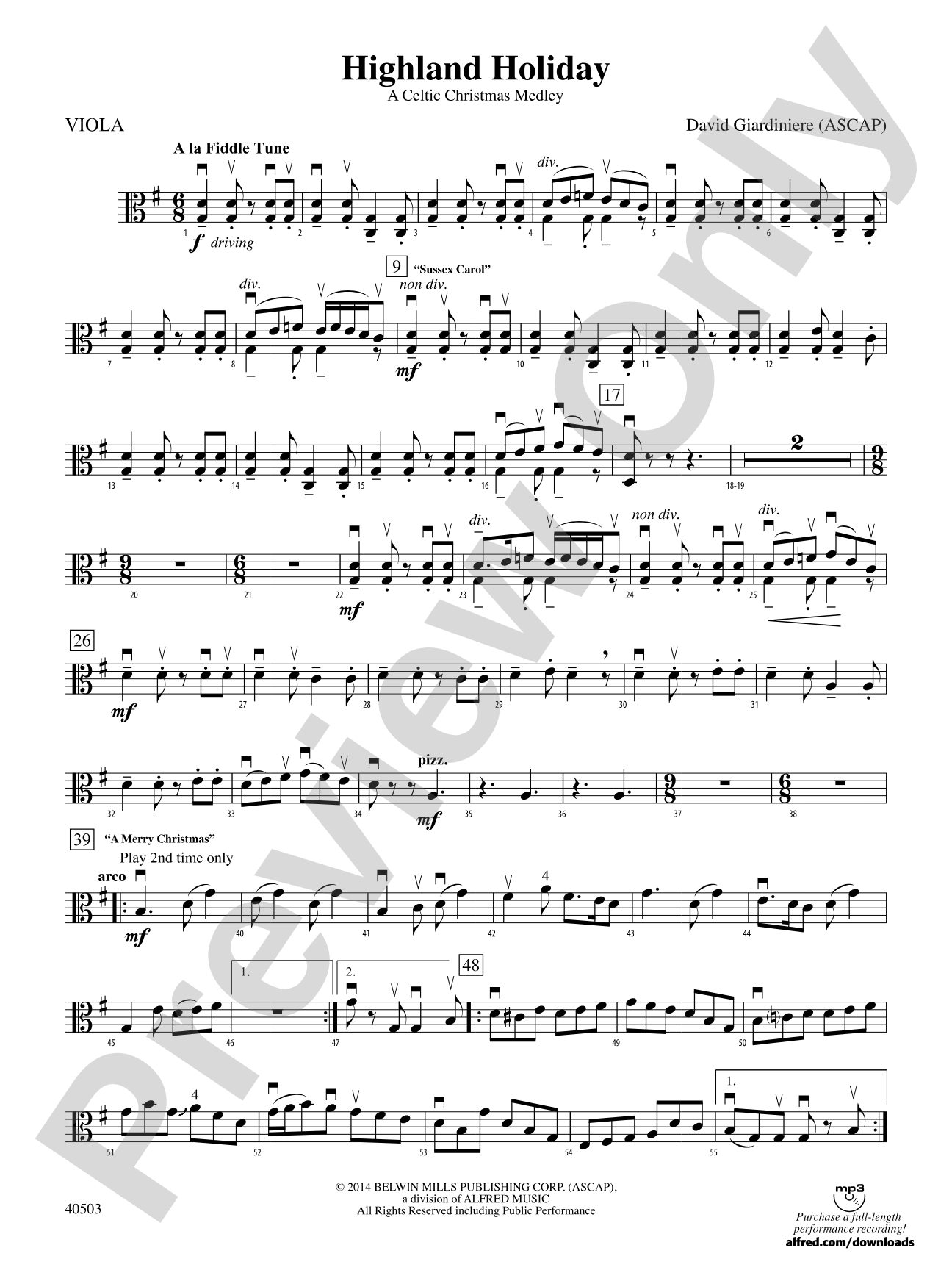 Highland Holiday: Viola