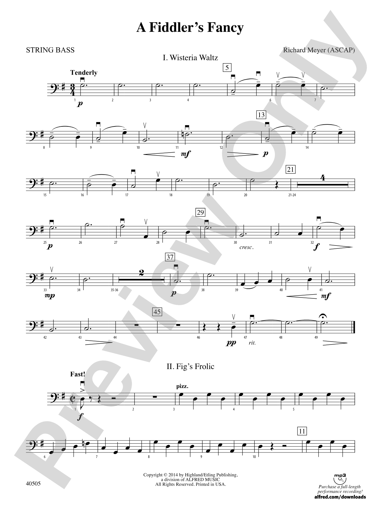 A Fiddler's Fancy: String Bass