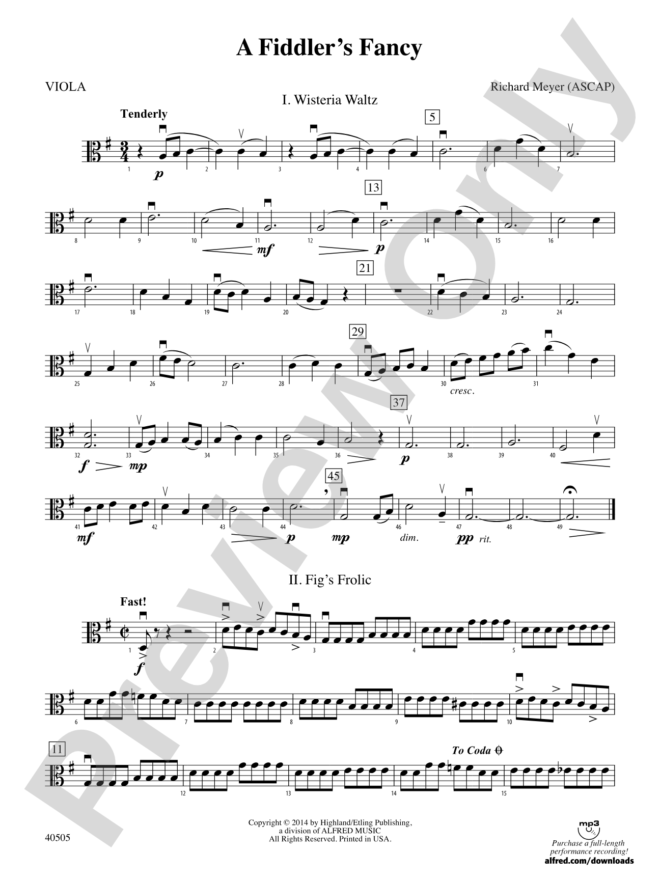 A Fiddler's Fancy: Viola