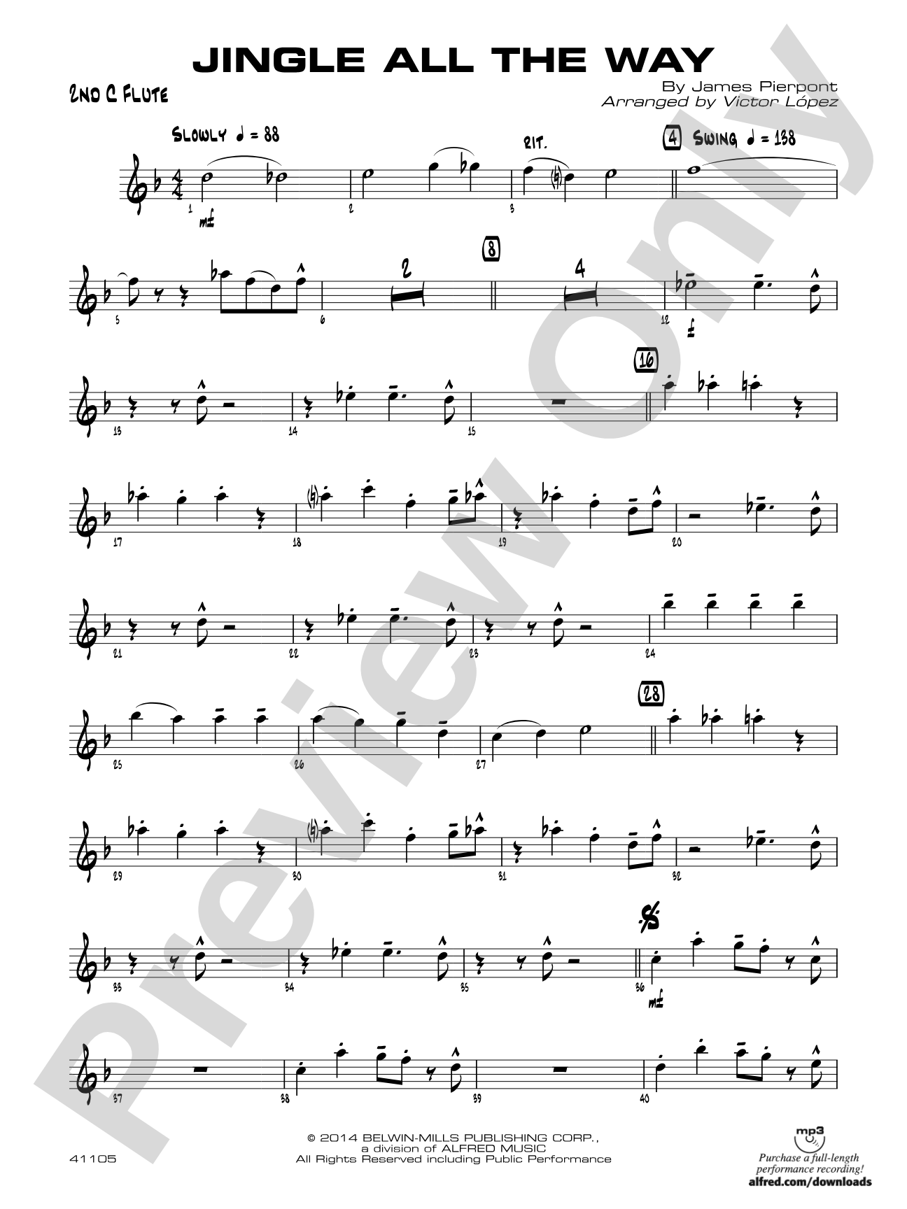 Jingle All the Way: 2nd Flute