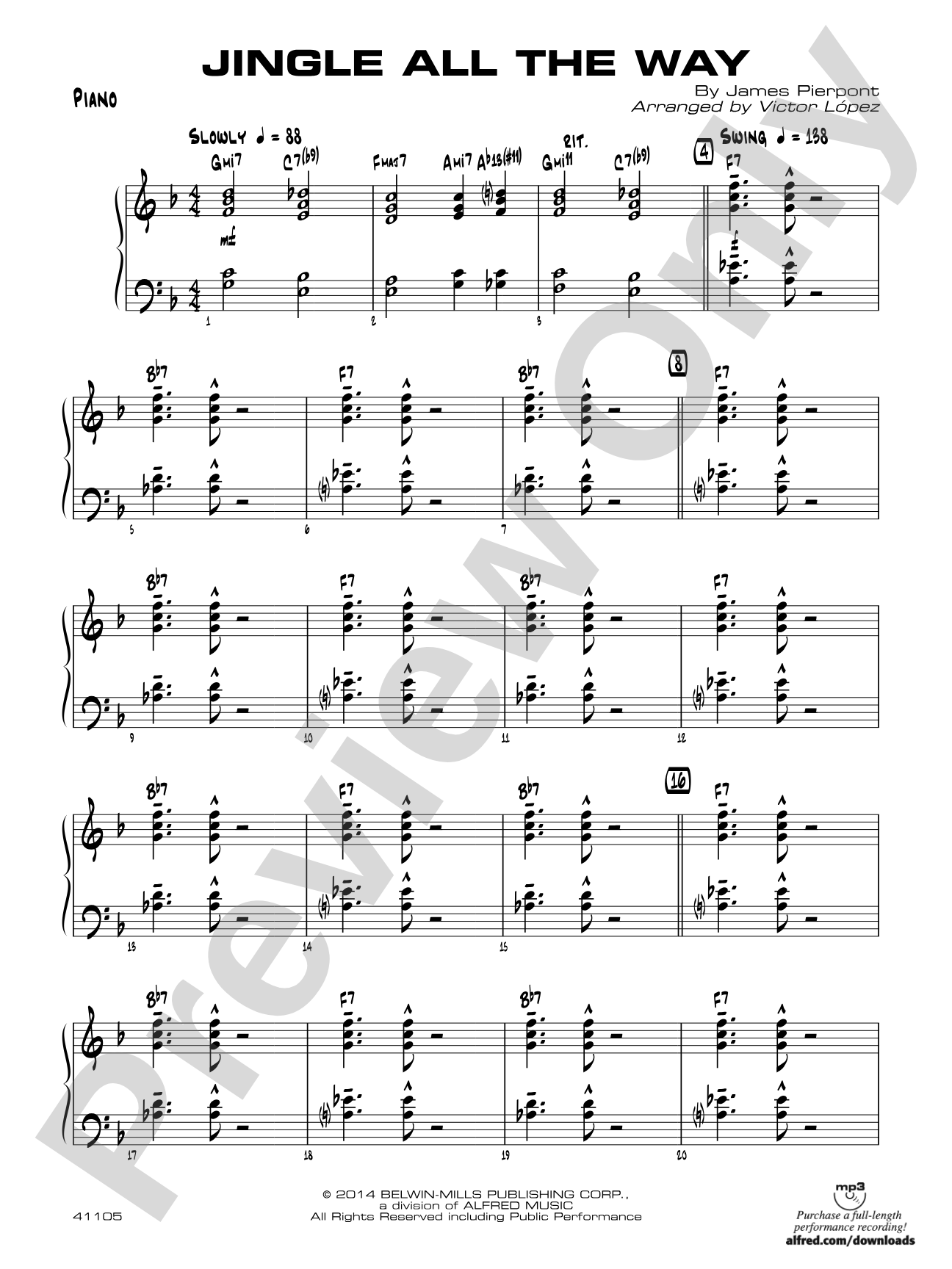 Jingle All the Way: Piano Accompaniment