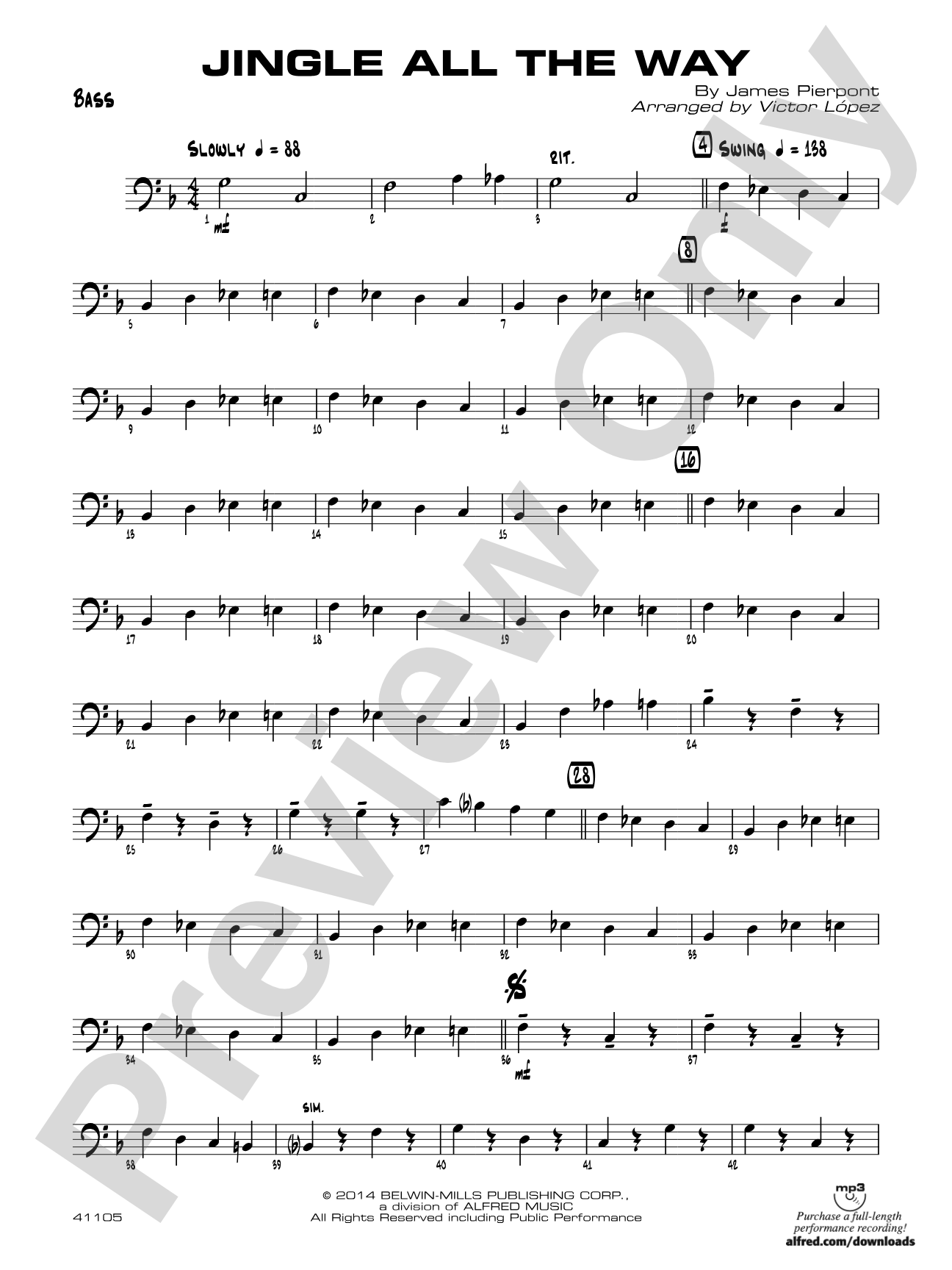 Jingle All the Way: String Bass