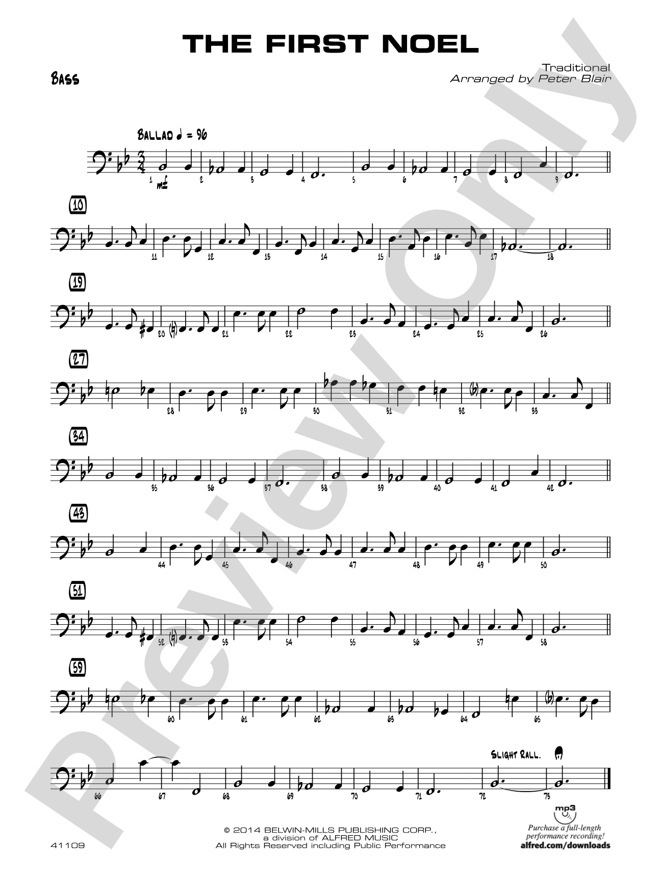The First Noel: String Bass