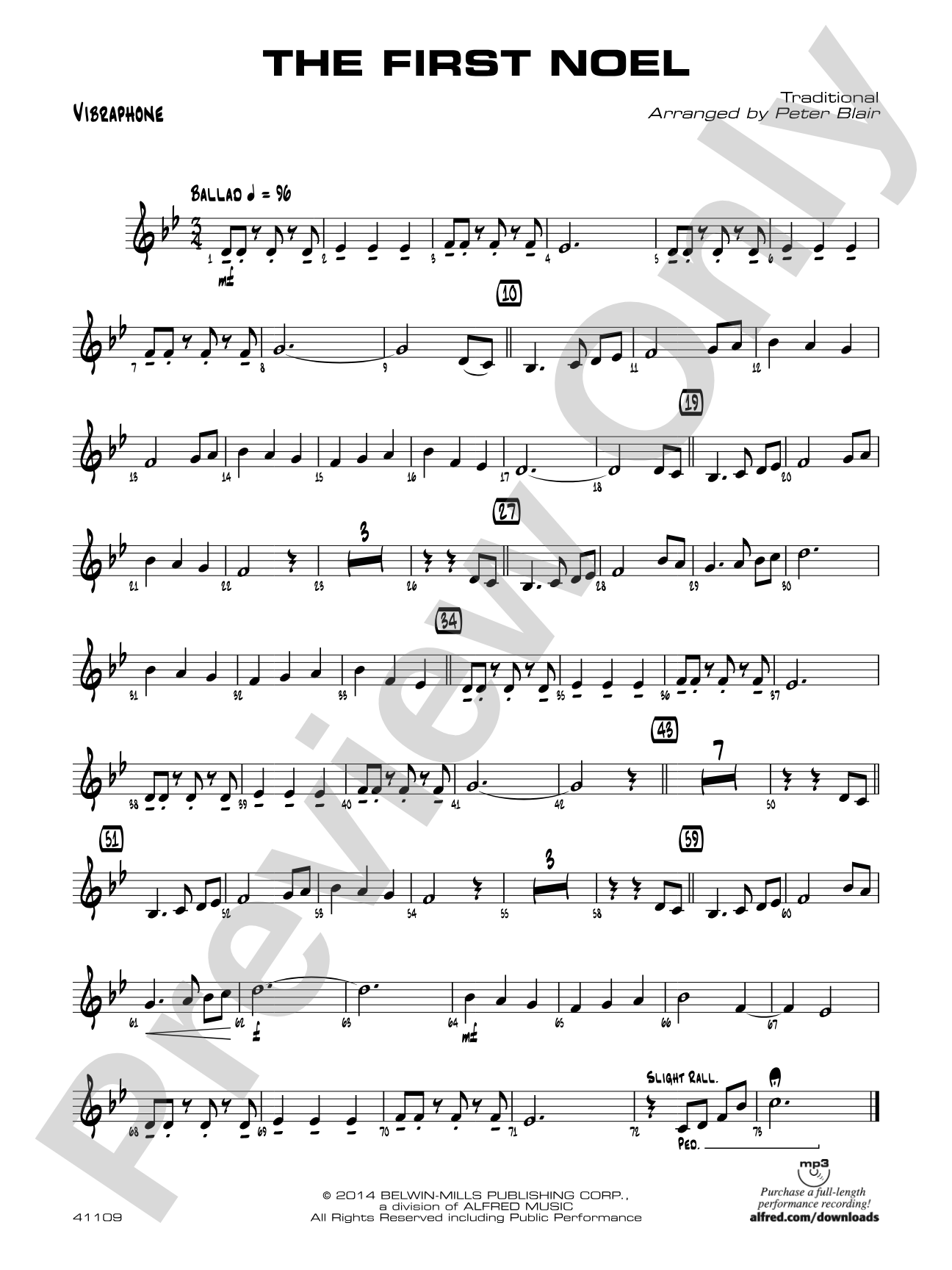 The First Noel: Vibraphone