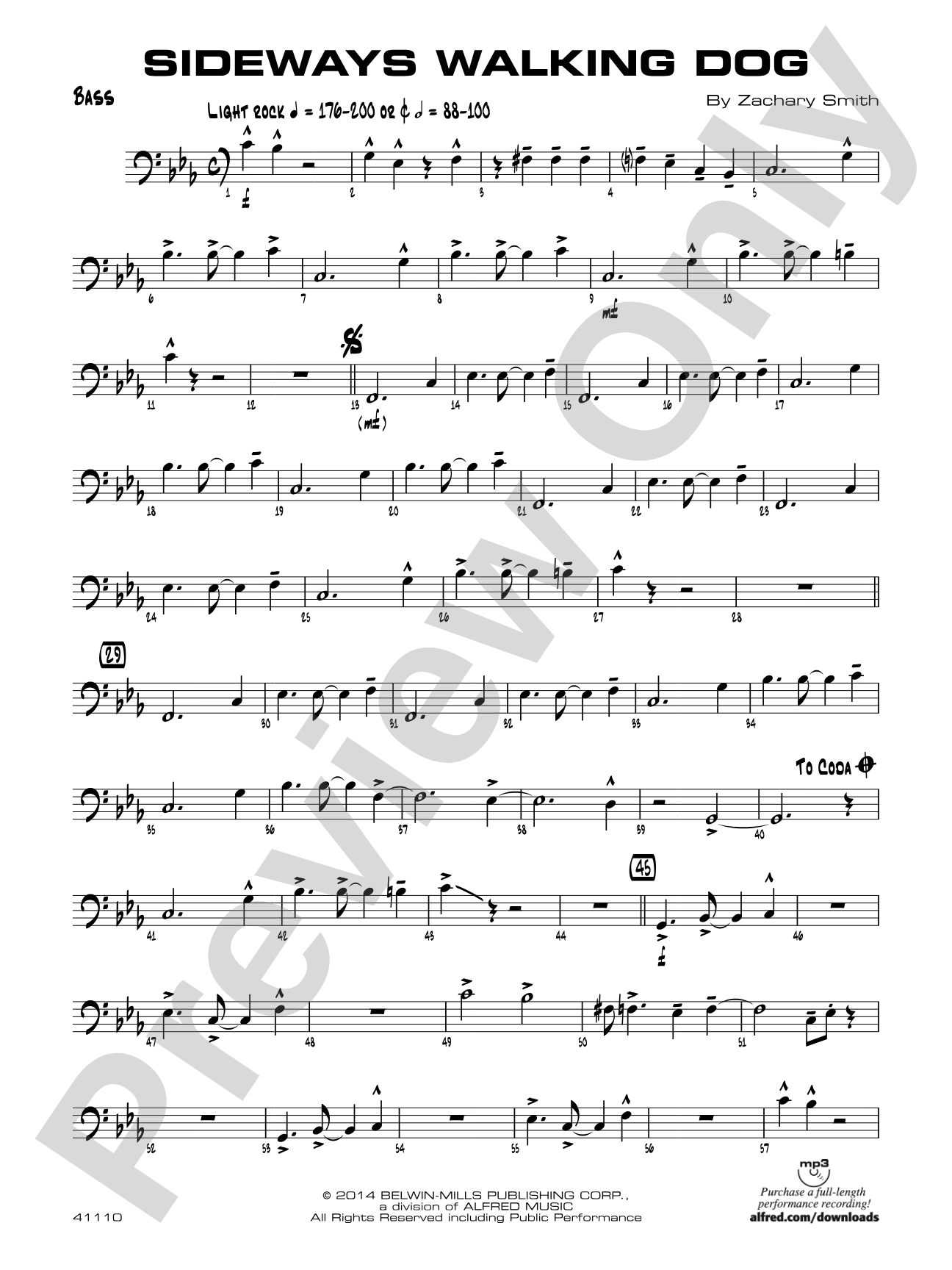 Sideways Walking Dog: String Bass