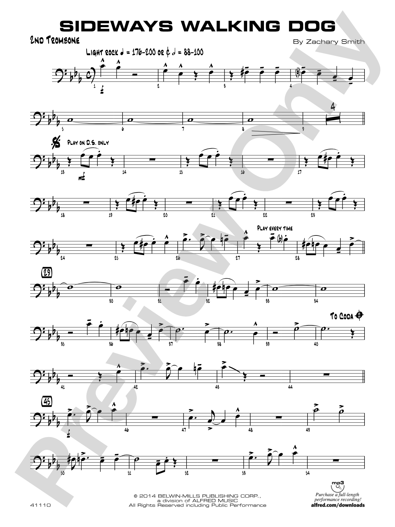 Sideways Walking Dog: 2nd Trombone