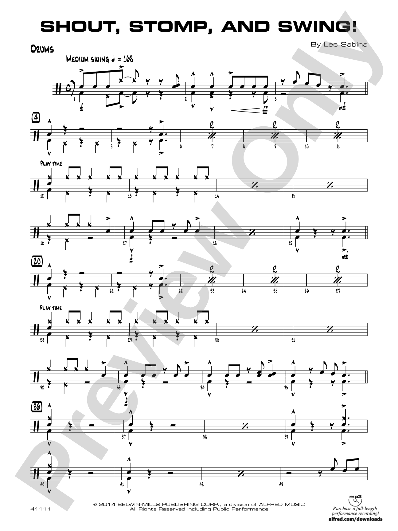 Shout, Stomp, and Swing!: Drums