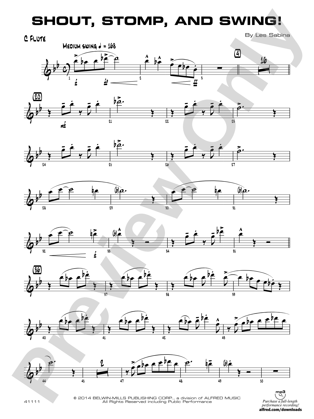 Shout, Stomp, and Swing!: Flute