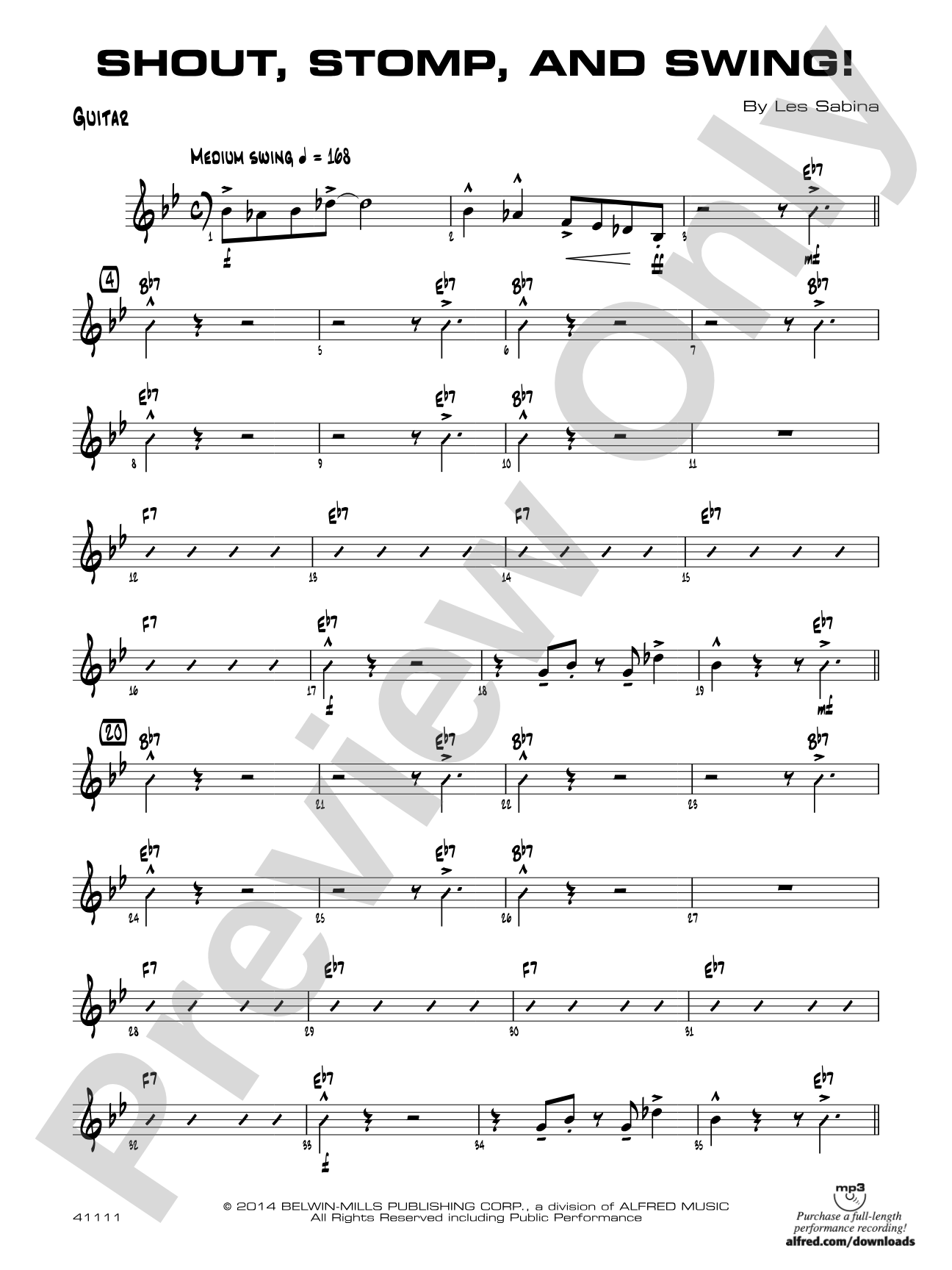 Shout, Stomp, and Swing!: Guitar