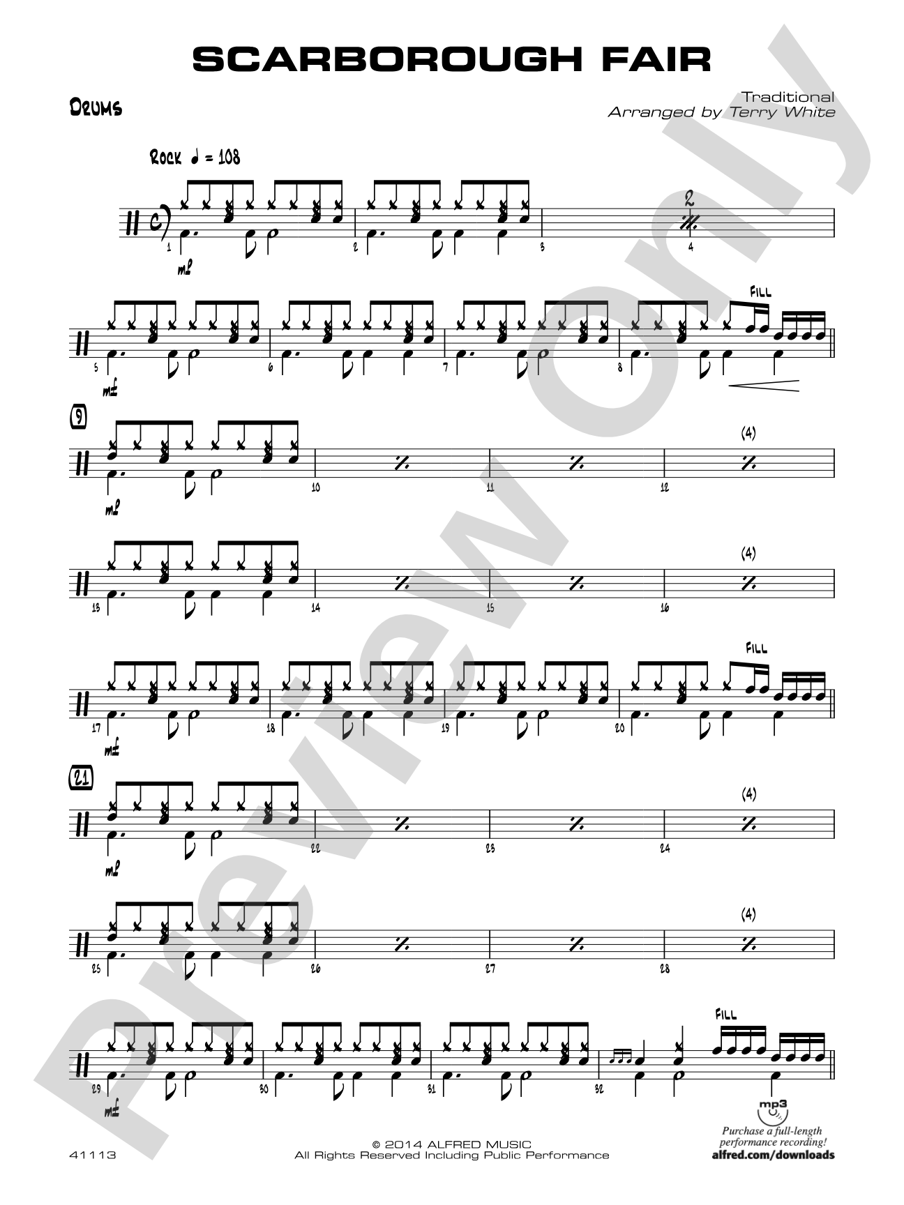 Scarborough Fair: Drums