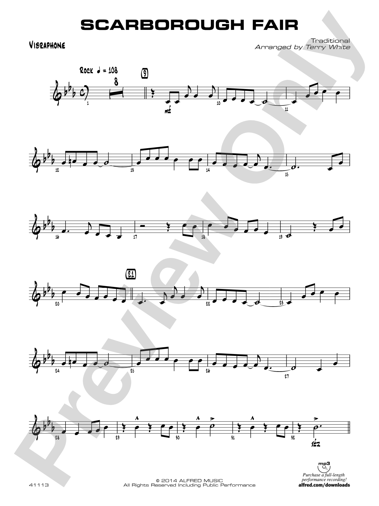 Scarborough Fair: Vibraphone