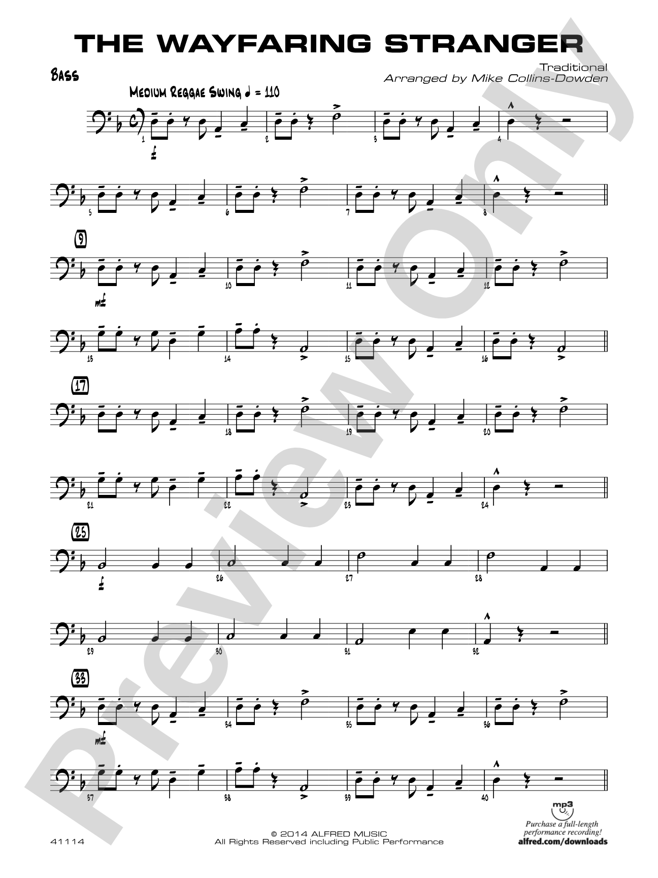 The Wayfaring Stranger: String Bass