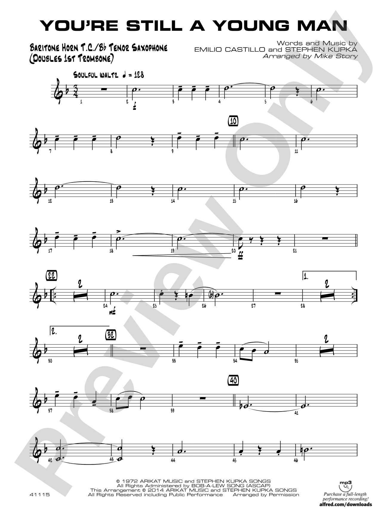 You're Still a Young Man: Baritone T.C.