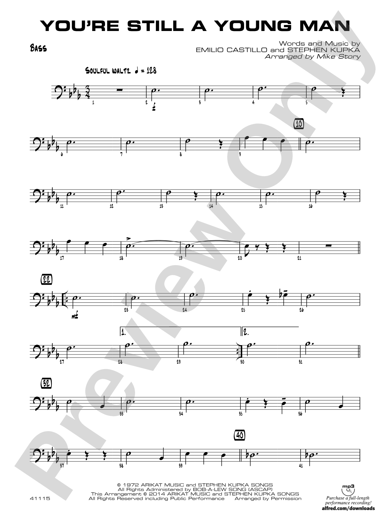 You're Still a Young Man: String Bass