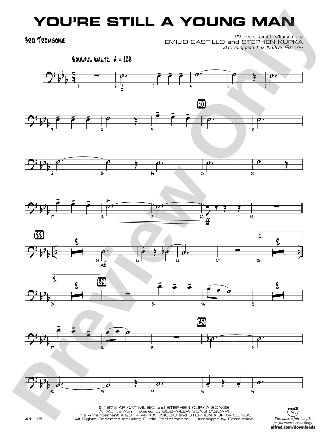You're Still a Young Man: 3rd Trombone