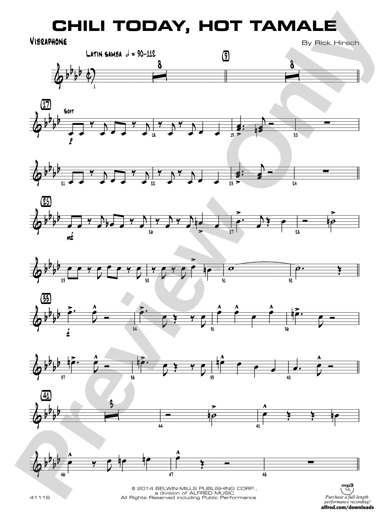 Chili Today, Hot Tamale: Vibraphone