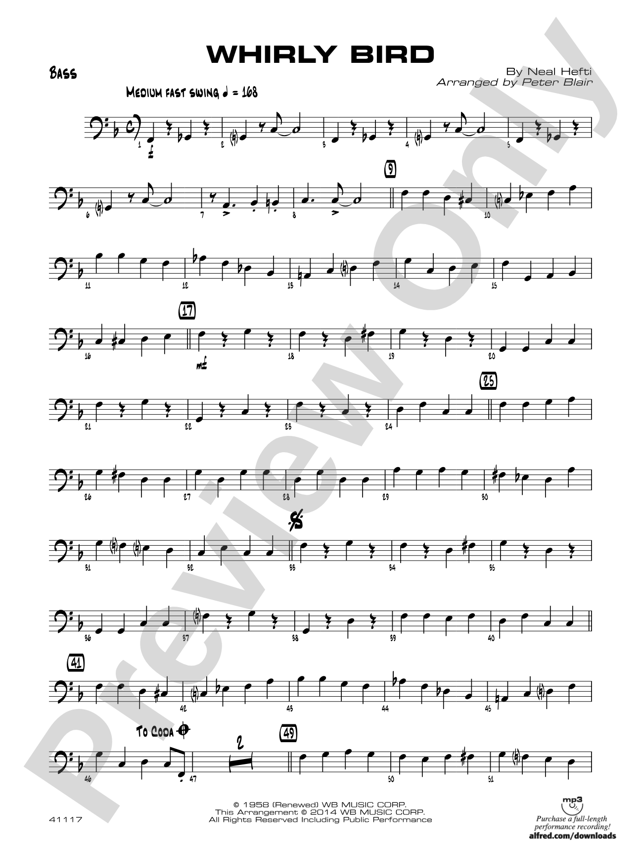 Whirly Bird: String Bass