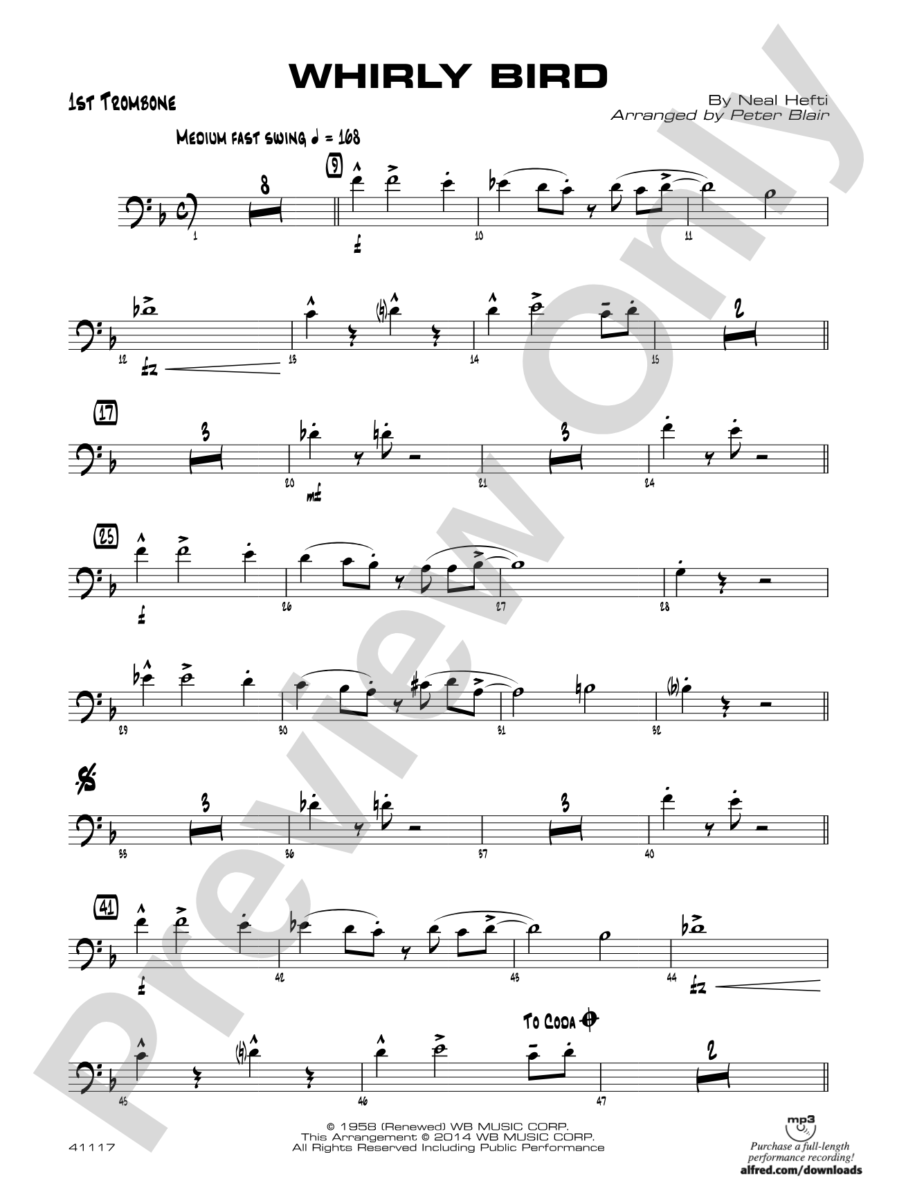 Whirly Bird: 1st Trombone