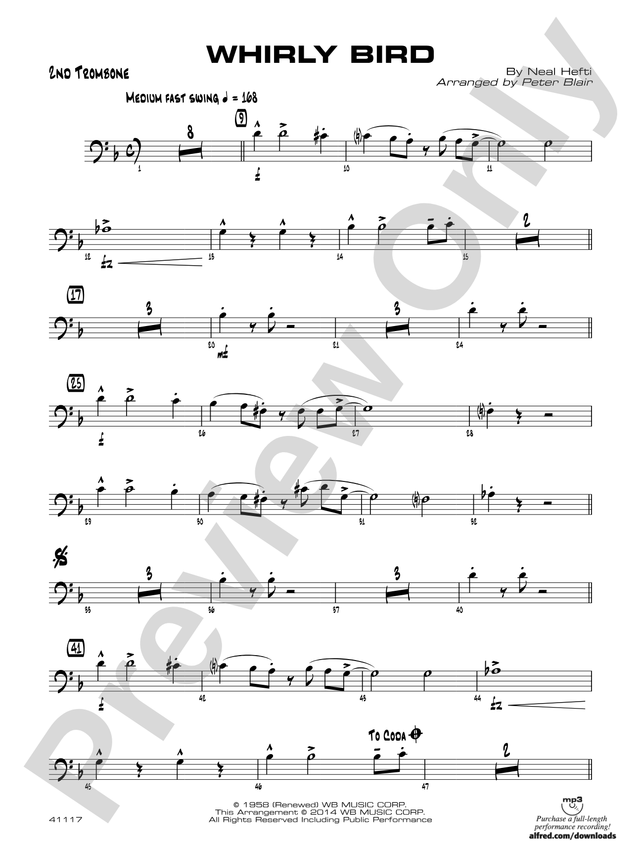 Whirly Bird: 2nd Trombone