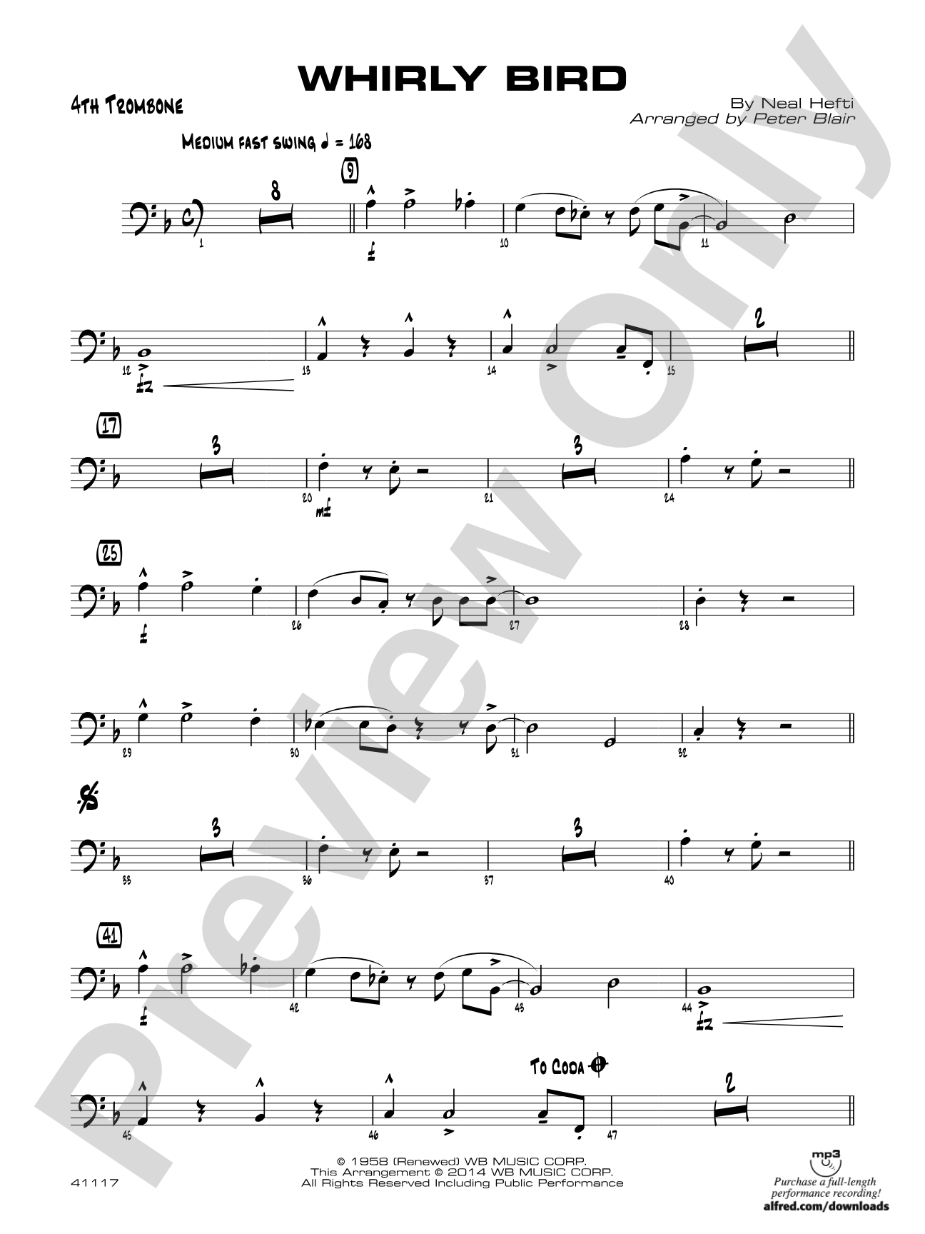 Whirly Bird: 4th Trombone