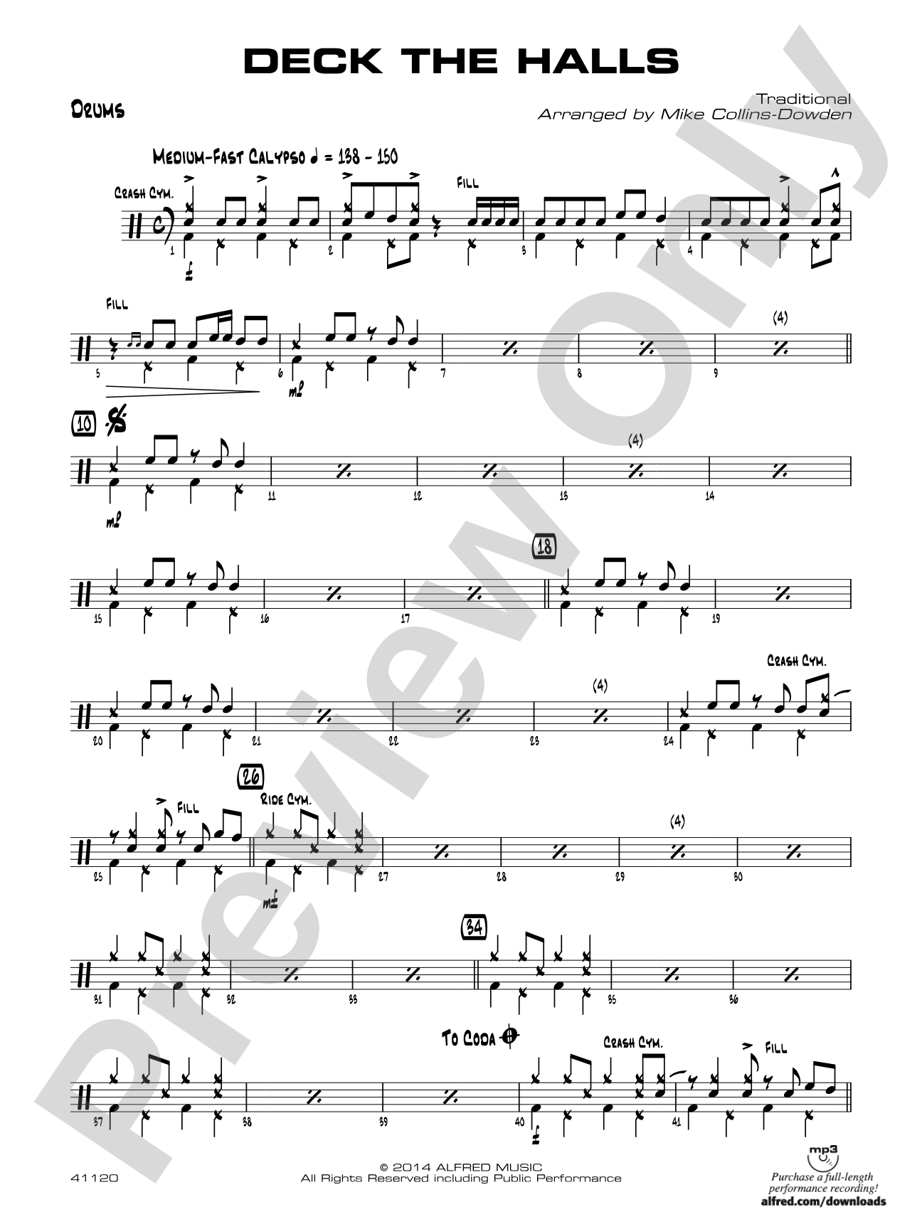 Deck the Halls: Drums