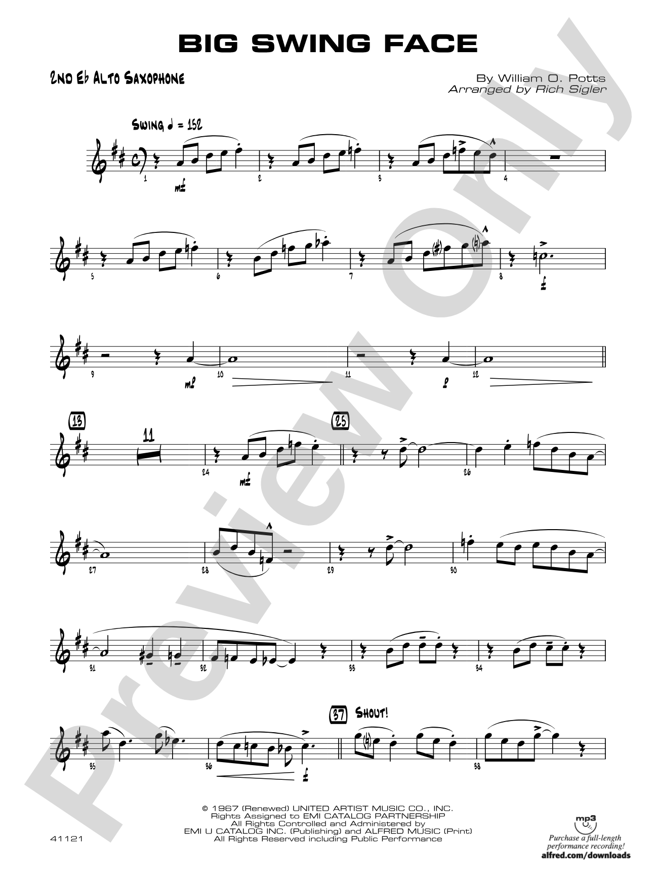 Big Swing Face: 2nd E-flat Alto Saxophone