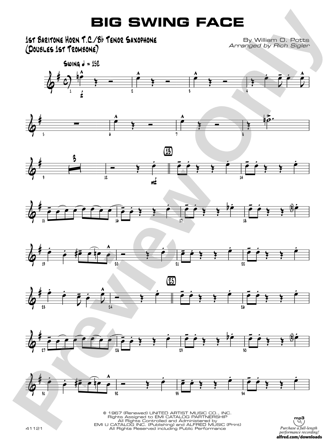 Big Swing Face: Baritone T.C.