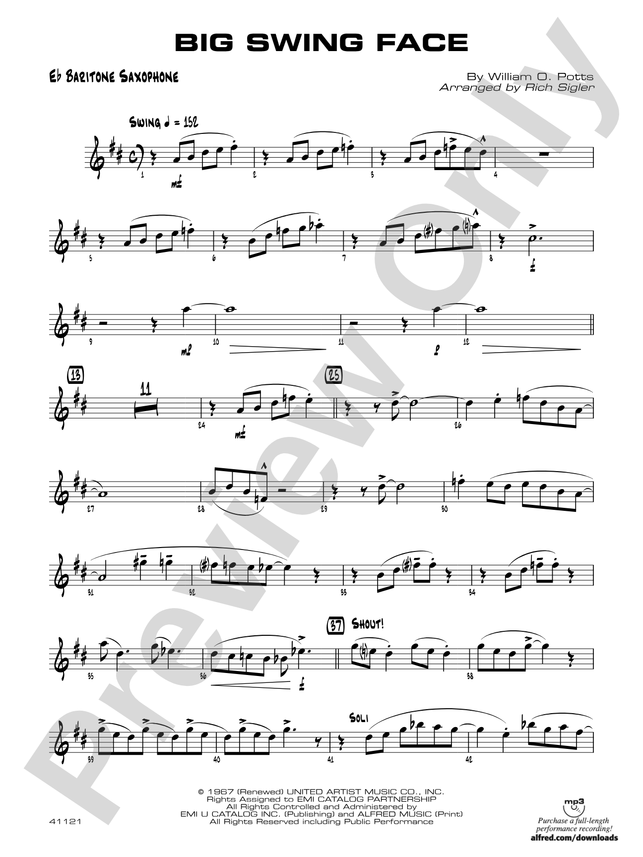 Big Swing Face: E-flat Baritone Saxophone