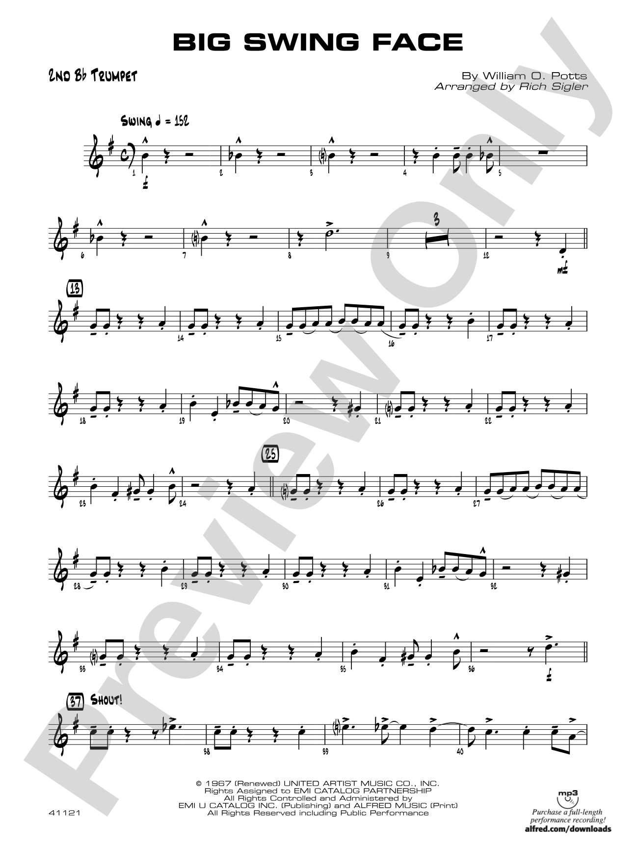 Big Swing Face: 2nd B-flat Trumpet