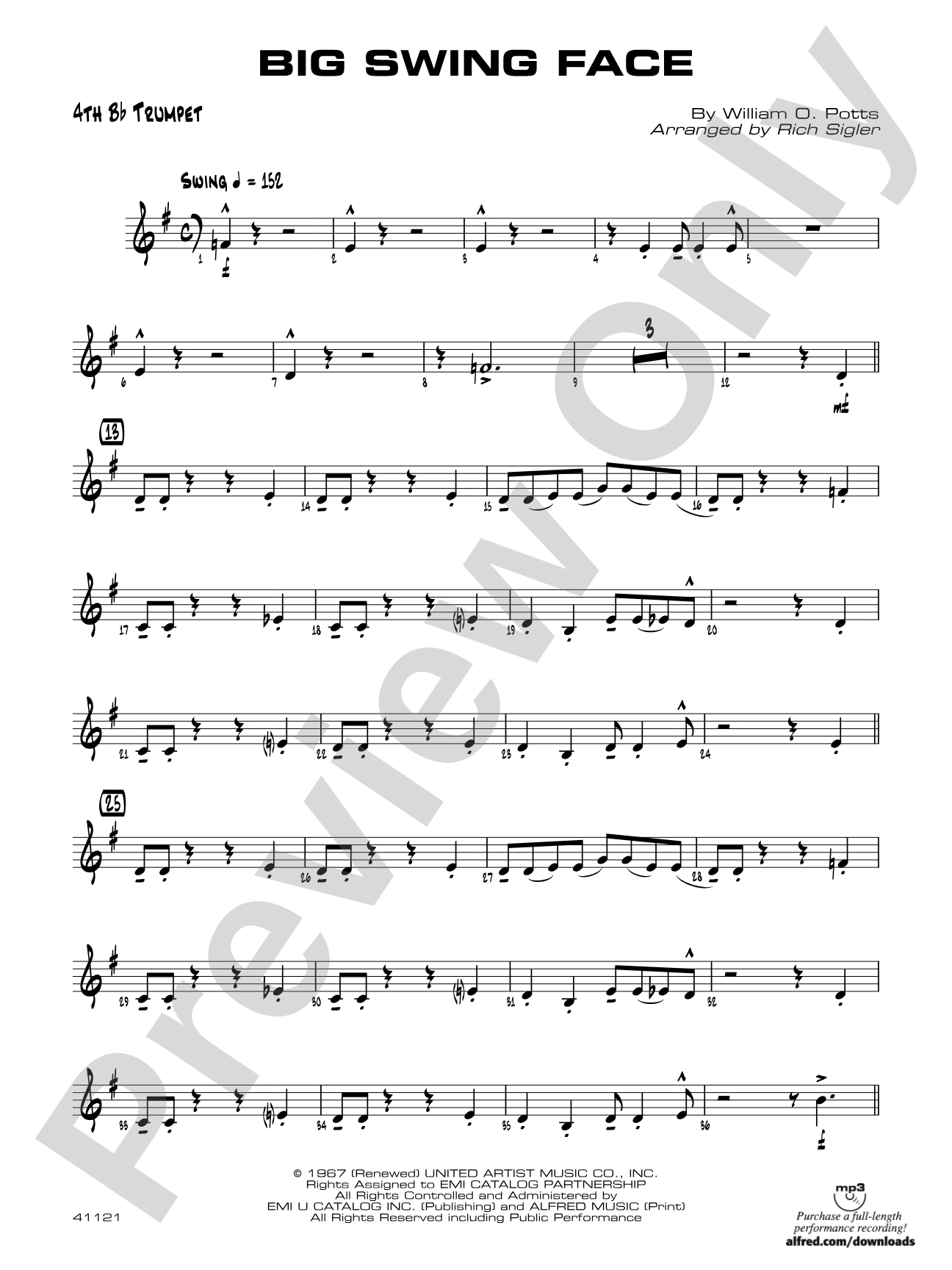 Big Swing Face: 4th B-flat Trumpet