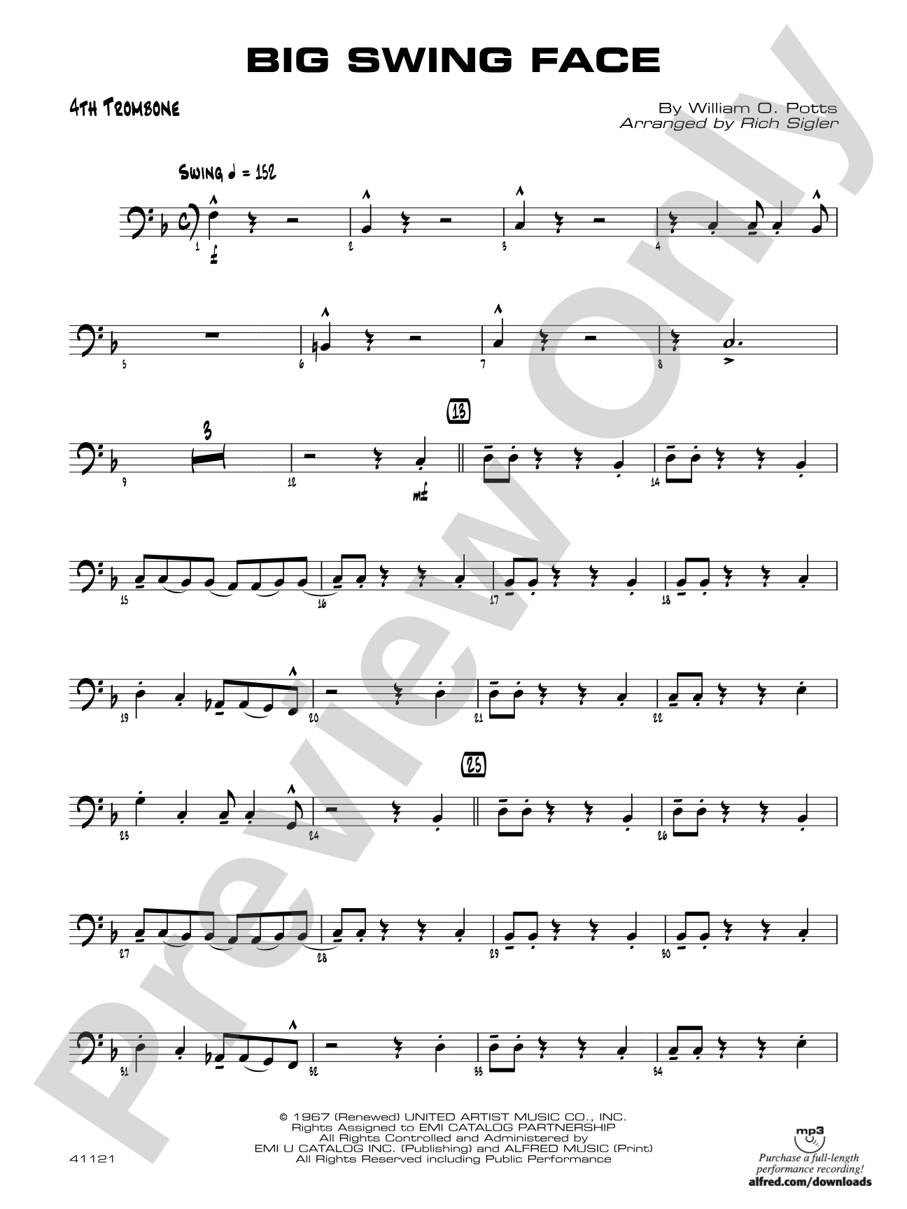 Big Swing Face: 4th Trombone