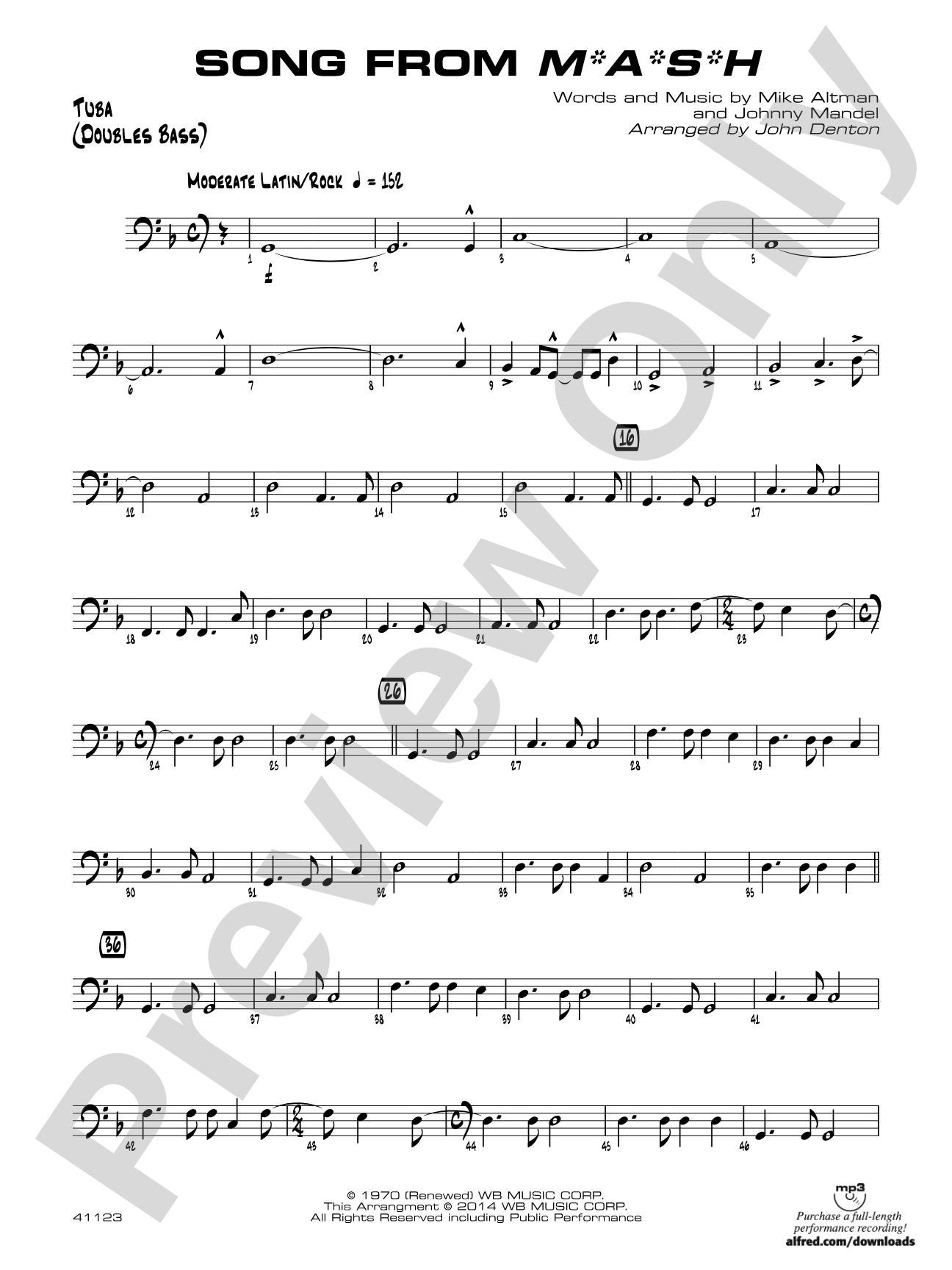 Song from M*A*S*H: Tuba