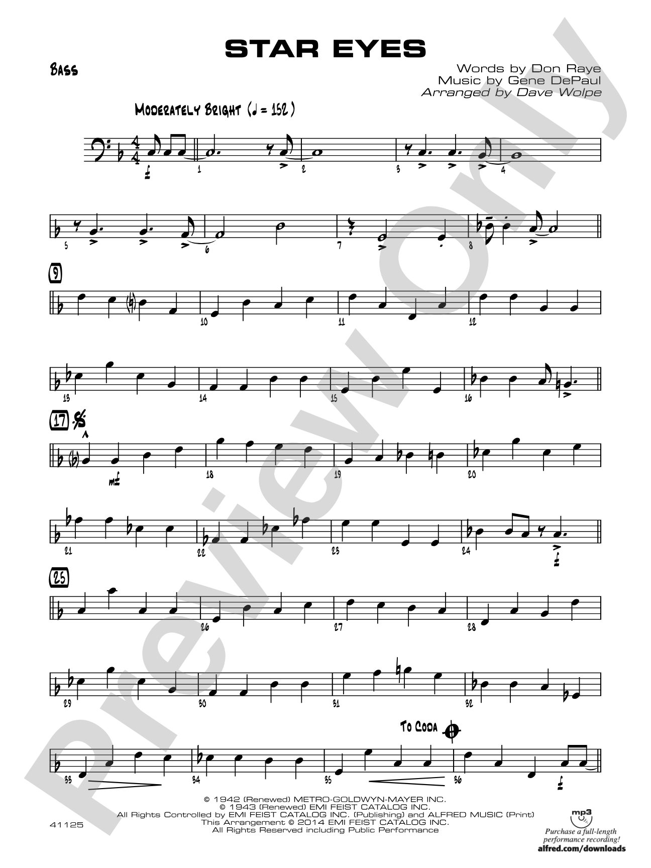 Star Eyes: String Bass