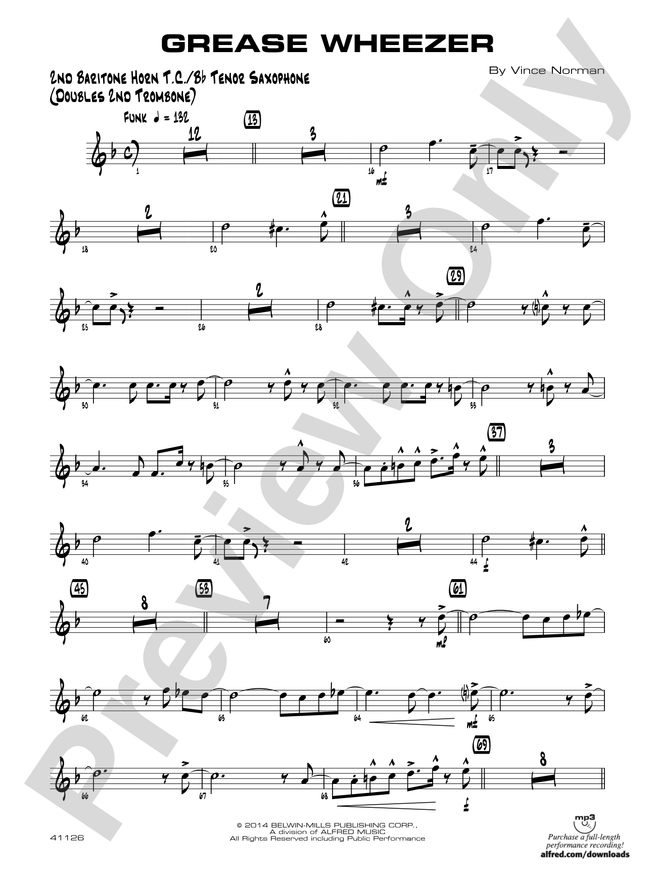 Grease Wheezer: 2nd Baritone T.C.