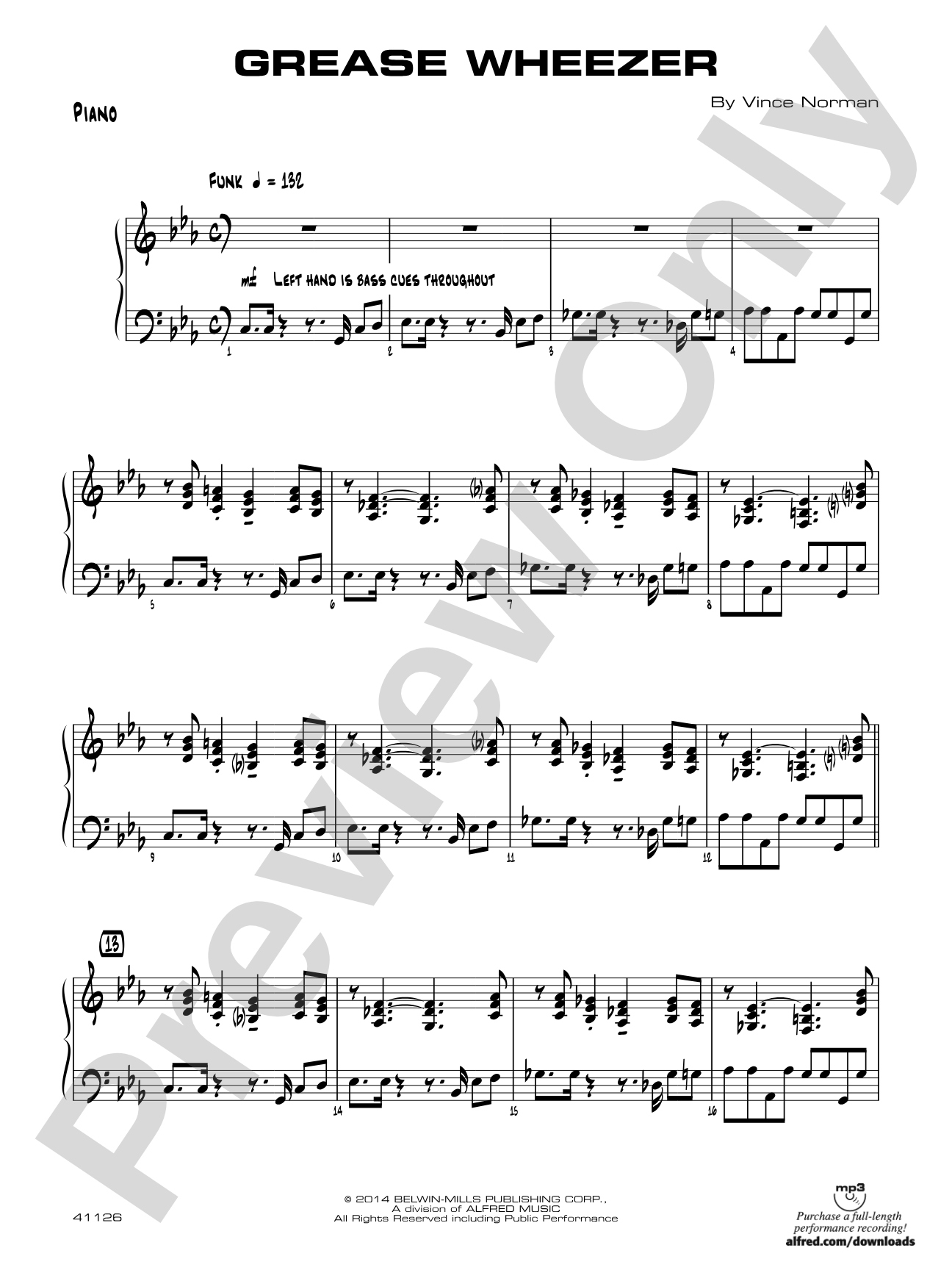 Grease Wheezer: Piano Accompaniment