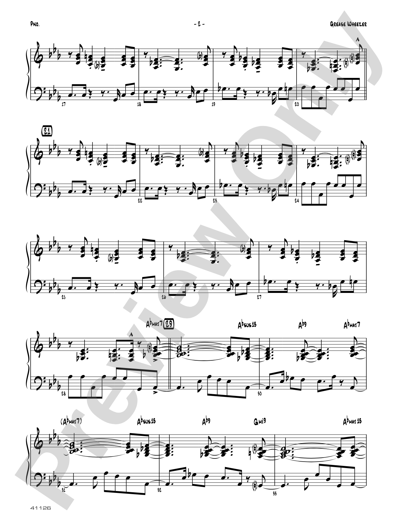 Grease Wheezer: Piano Accompaniment