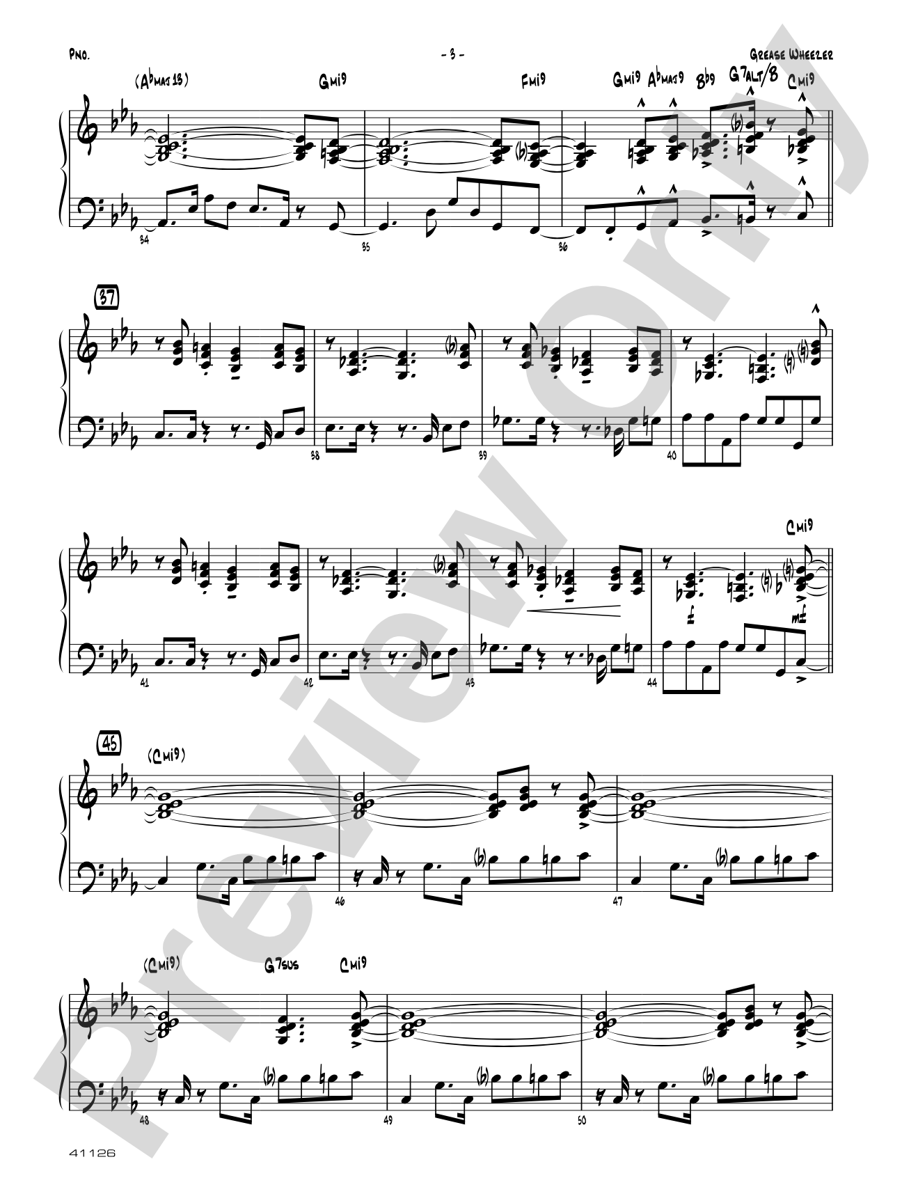 Grease Wheezer: Piano Accompaniment