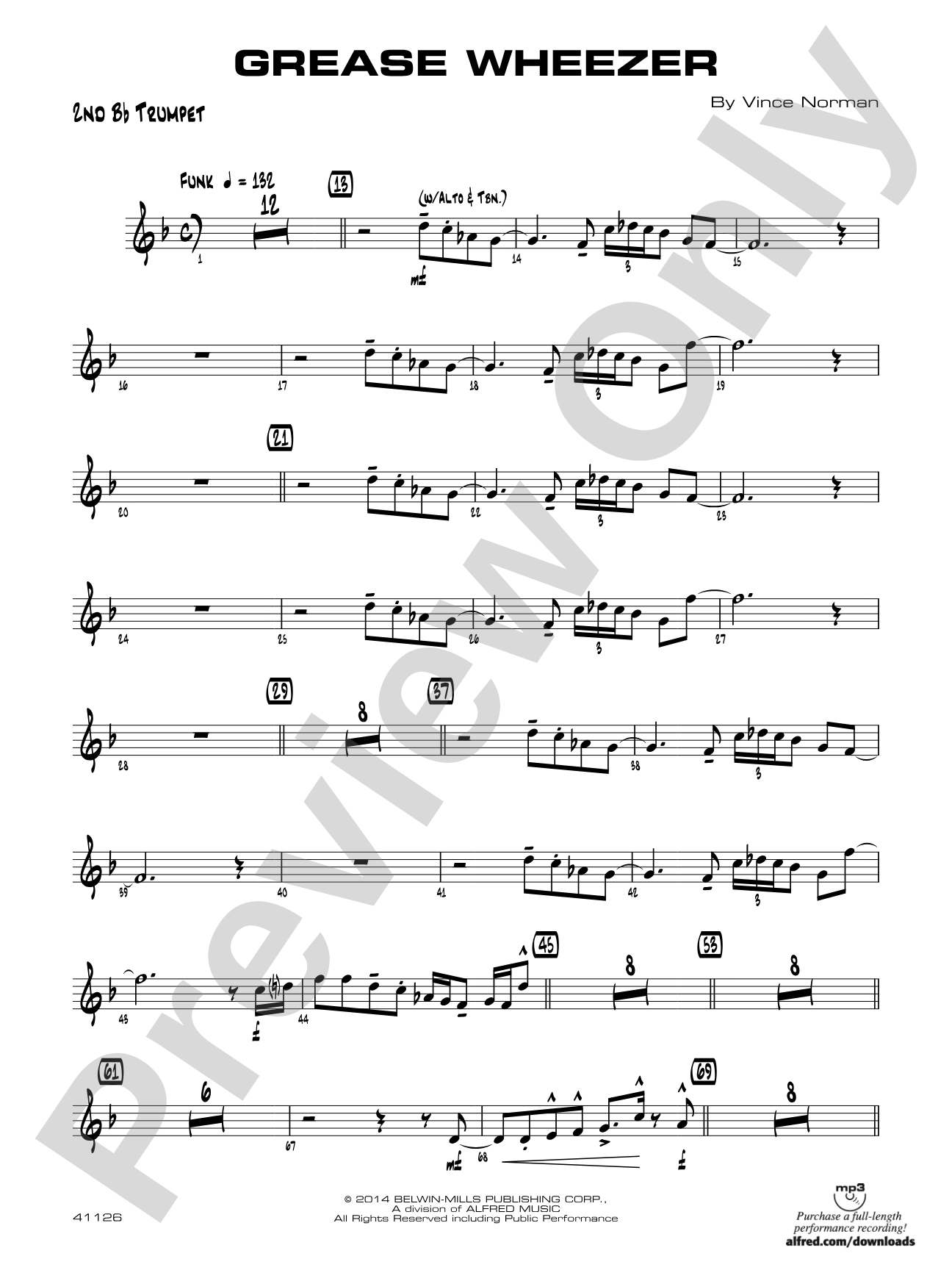 Grease Wheezer: 2nd B-flat Trumpet