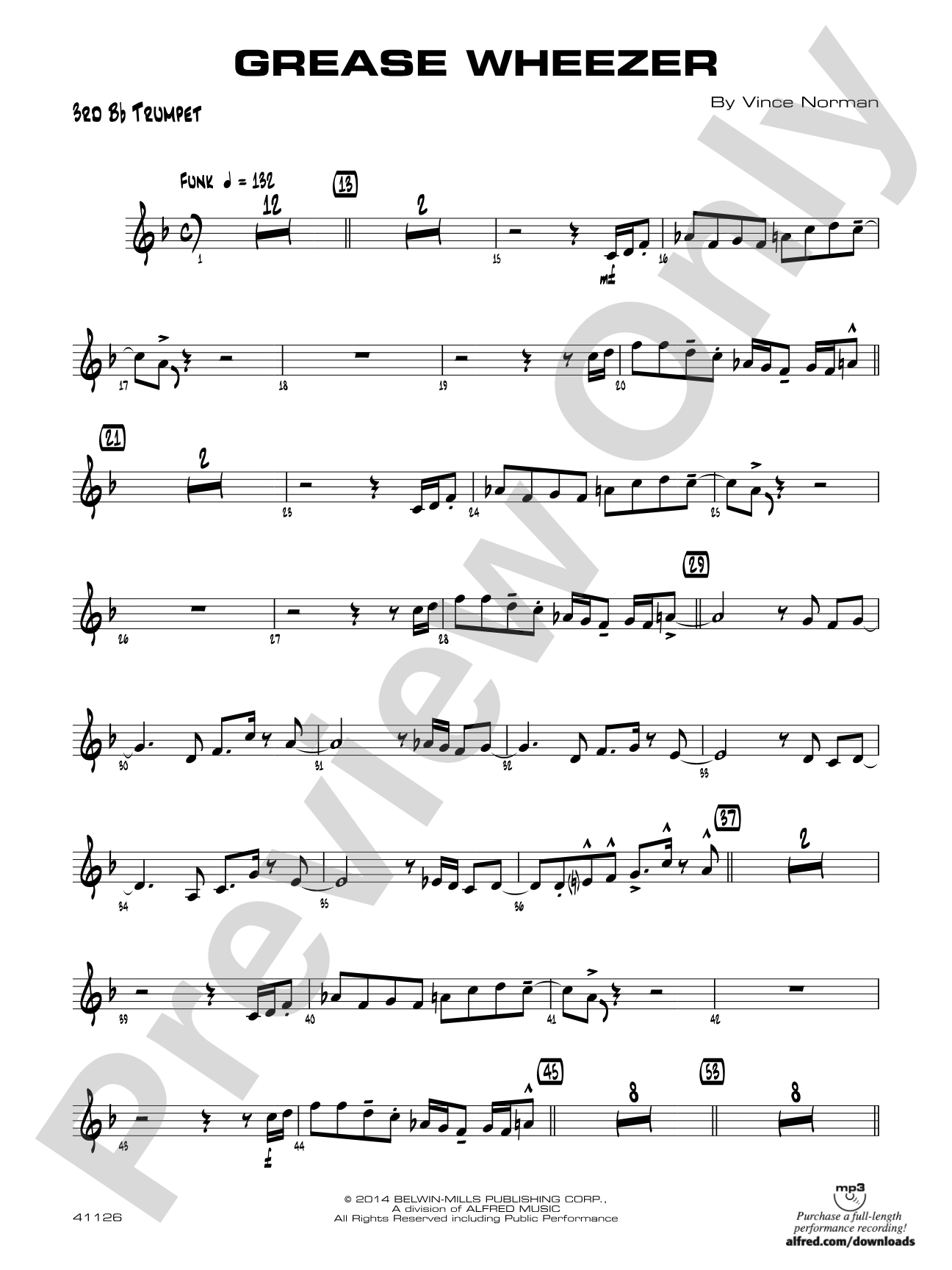 Grease Wheezer: 3rd B-flat Trumpet