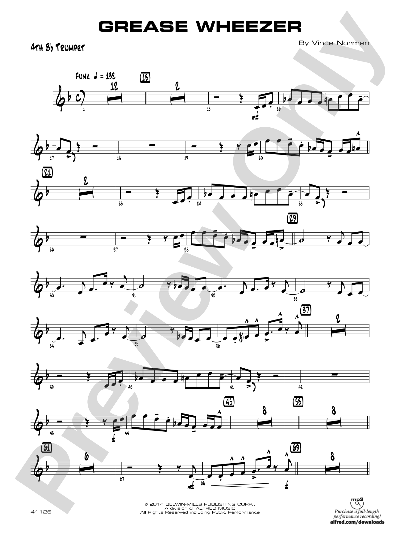 Grease Wheezer: 4th B-flat Trumpet