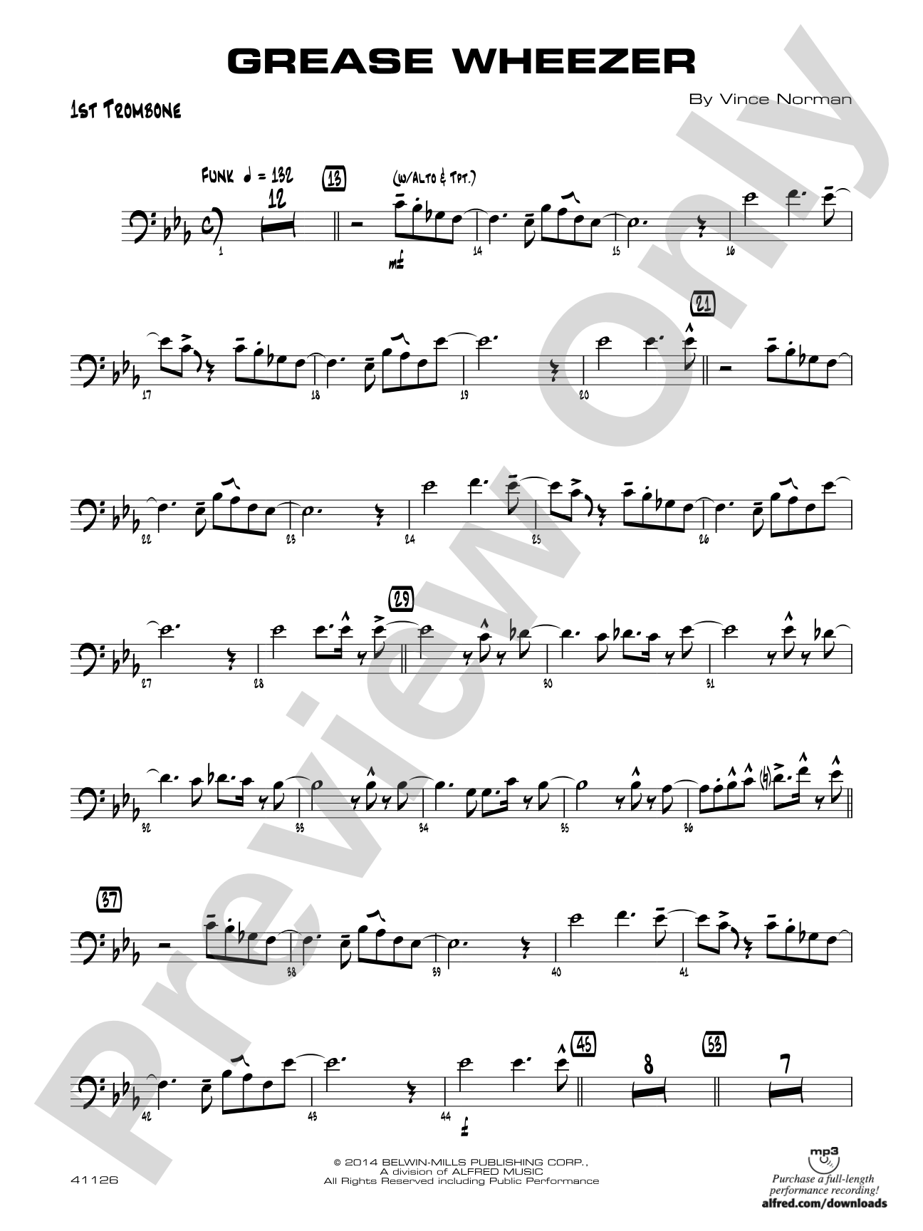 Grease Wheezer: 1st Trombone