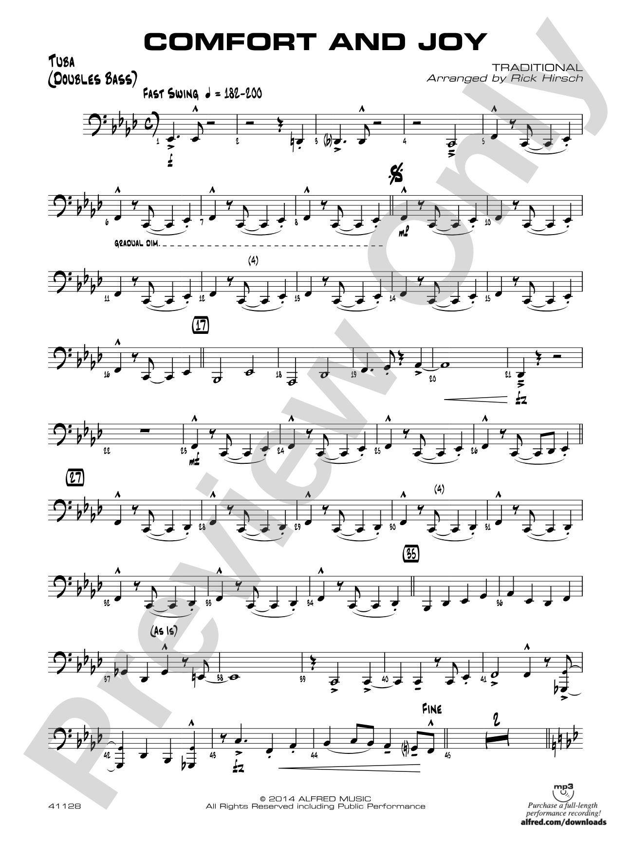 Comfort and Joy: Tuba