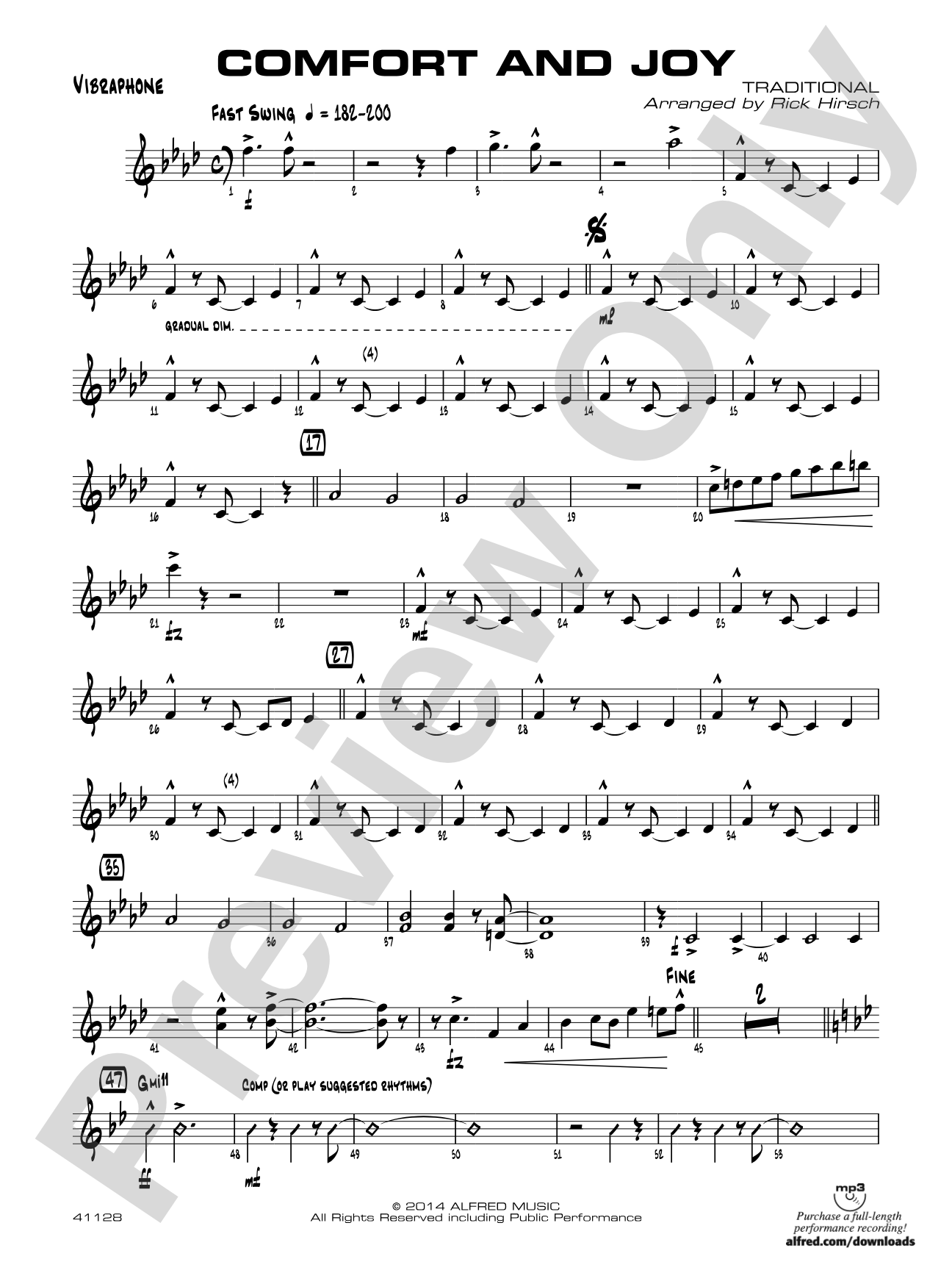 Comfort and Joy: Vibraphone