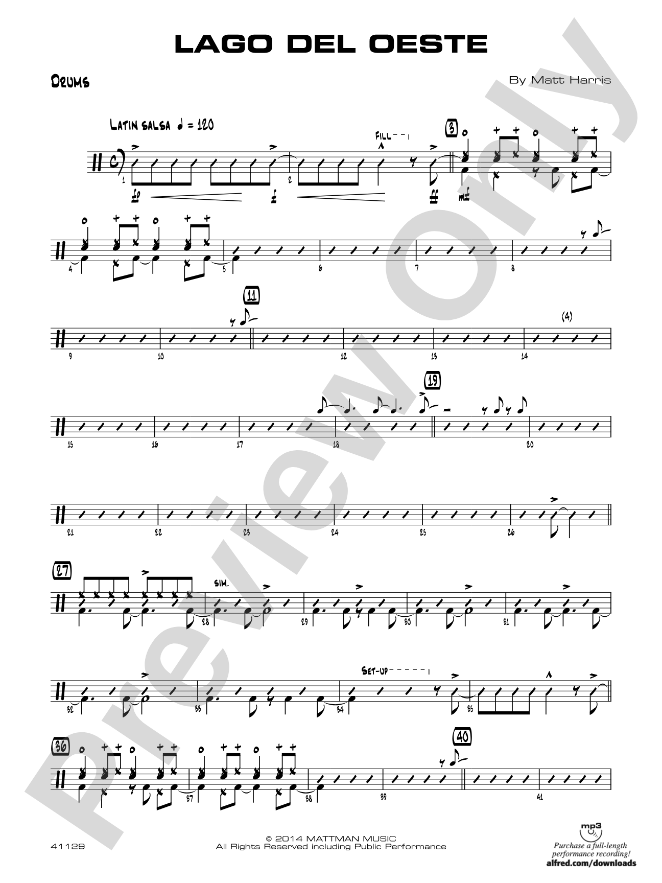 Lago del oeste: Drums